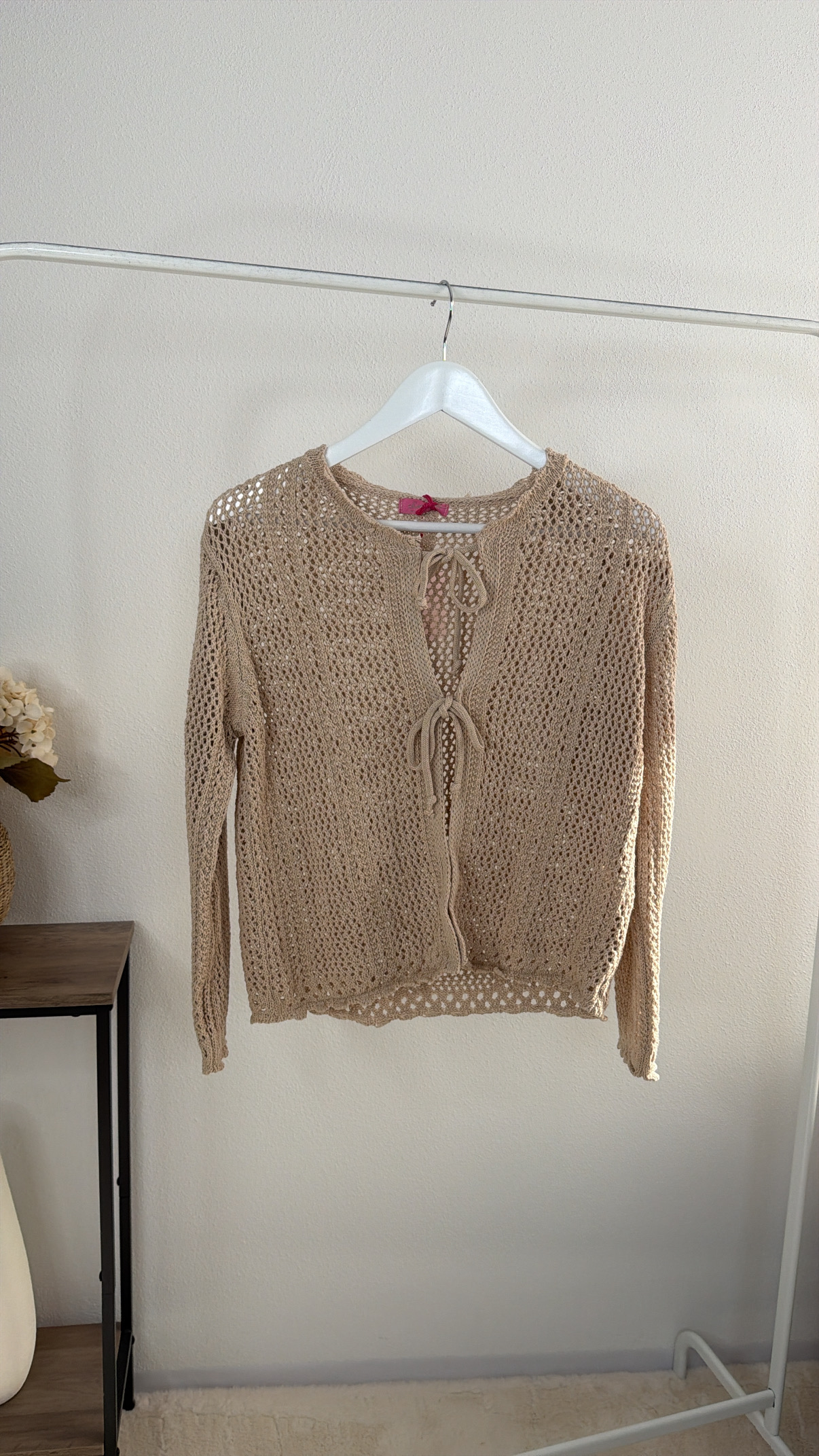 Strickjacke Malia Häkelmuster Uni Made in Italy 34-40/42