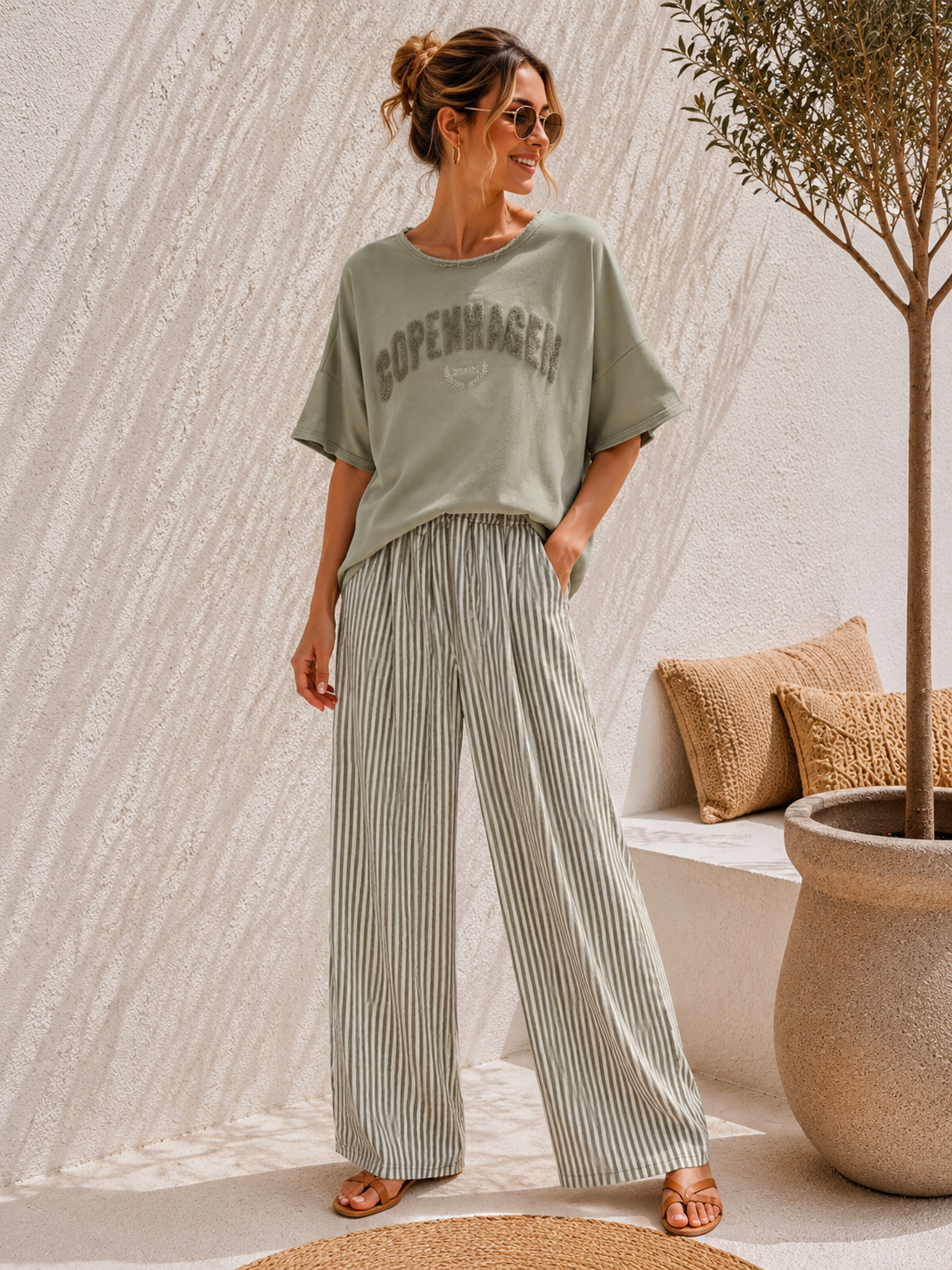 Marlene-Hose Monte Stripes Made in Italy 34-40/42