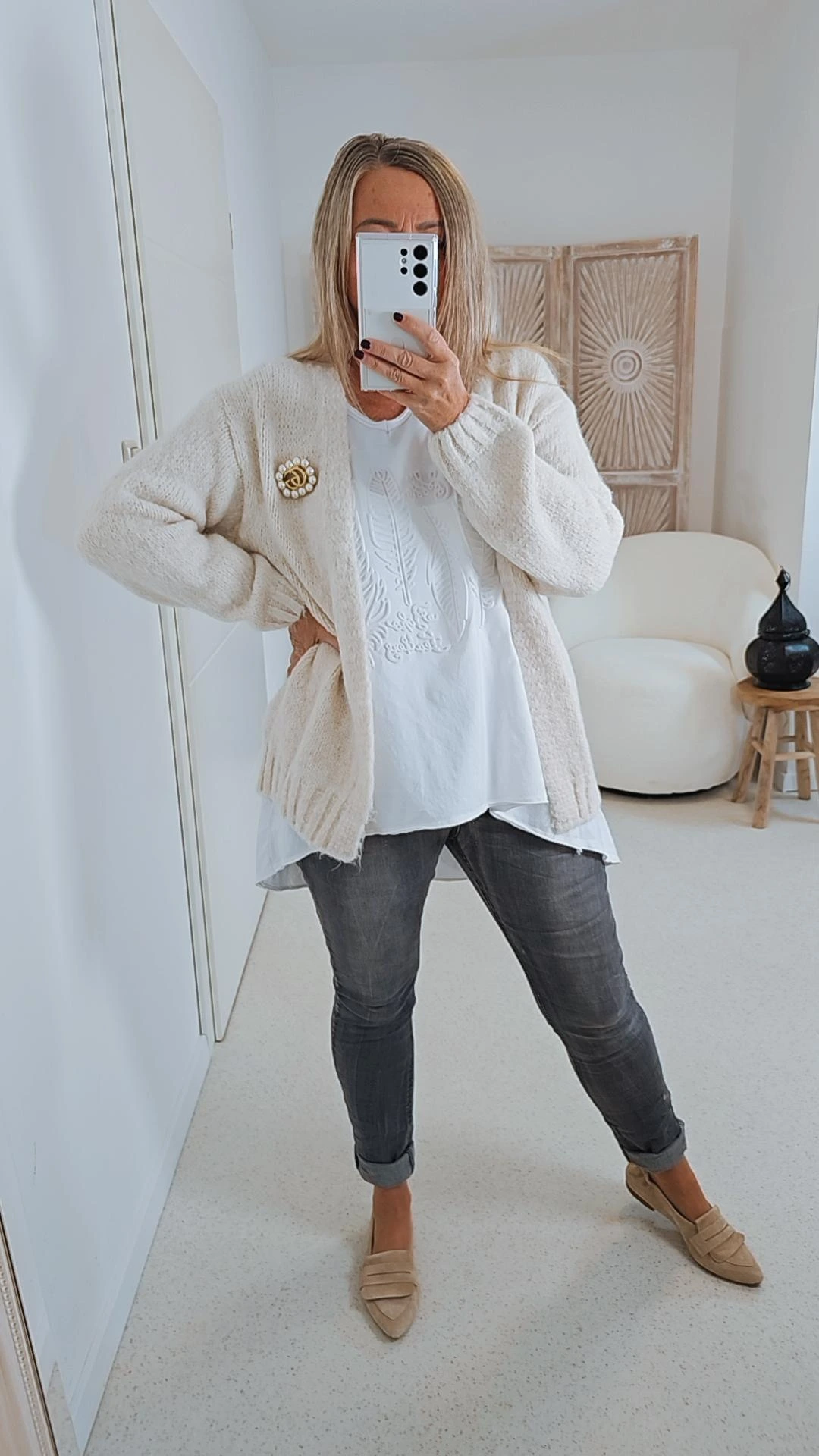 KNIT CARDIGAN ELVIRA 34-40 Made in Italy kurze Strick Jacke Oversize