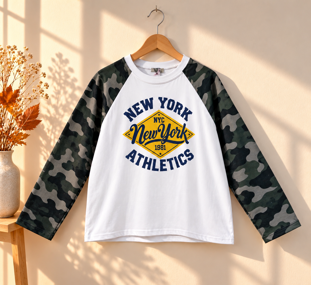 Langarmshirt Statement-Shirt ATHLETICS I LS0162 I Made in Italy 34-40/42 Longsleeve