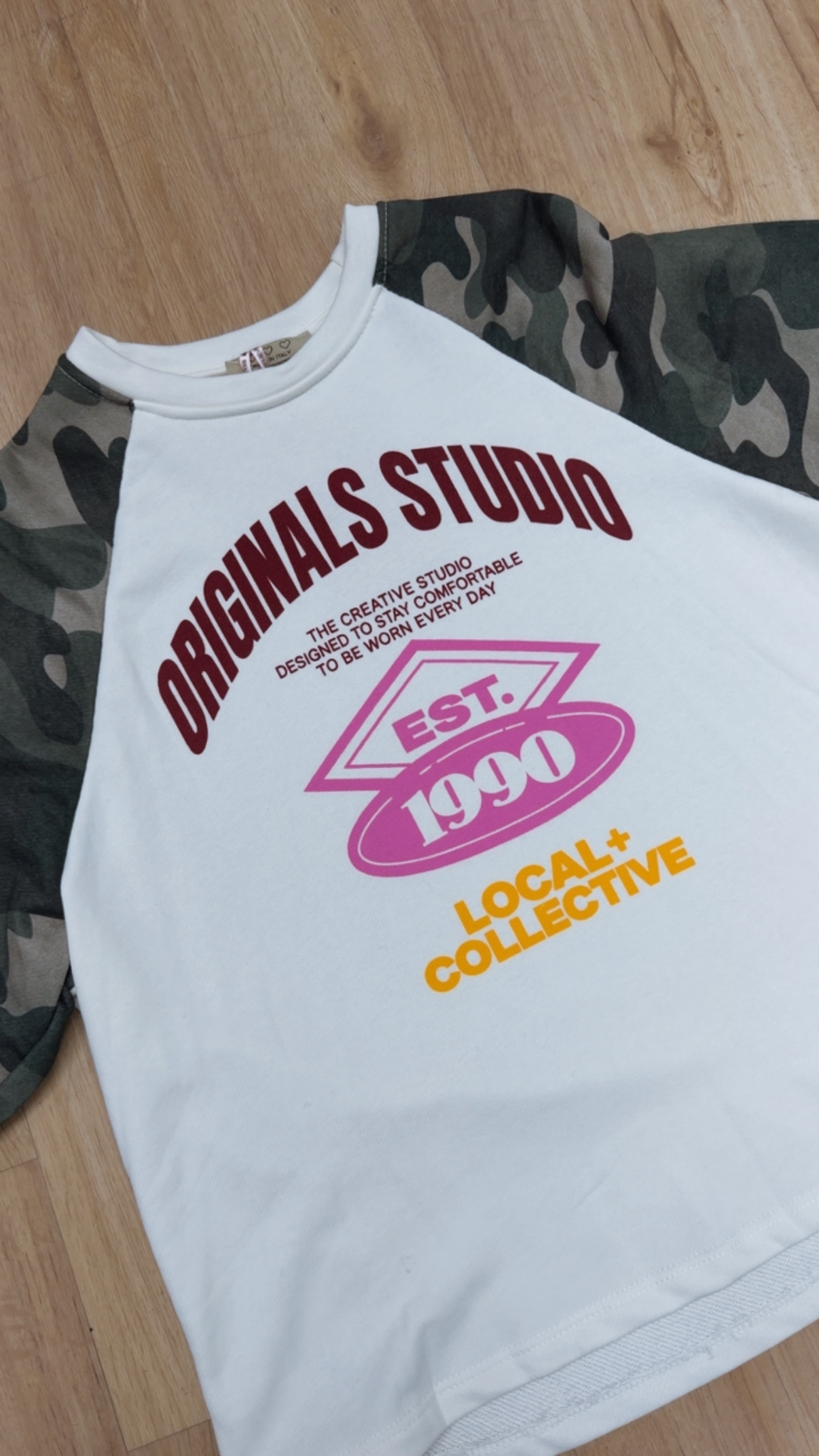 Langarmshirt Statement-Shirt ORIGINALS STUDIO I LS0161 I Made in Italy 34-40/42 Longsleeve