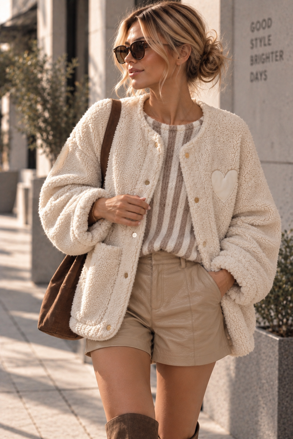 Teddyjacke mit Herz – TJ0122 | Made in Italy | passt bis gute Gr. 42