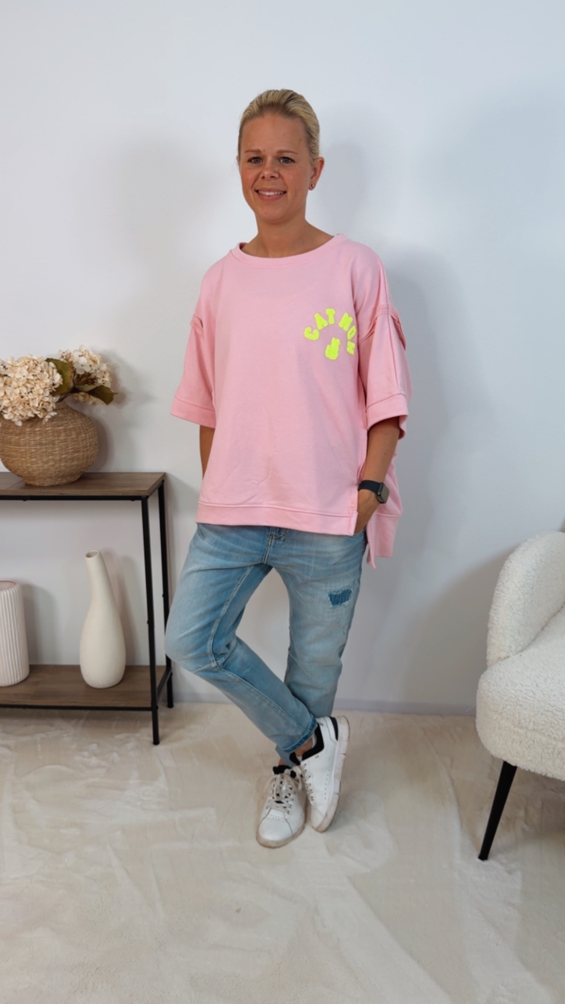 T-Shirt Luni Cat Mom Sweater Made in Italy 34-42/44