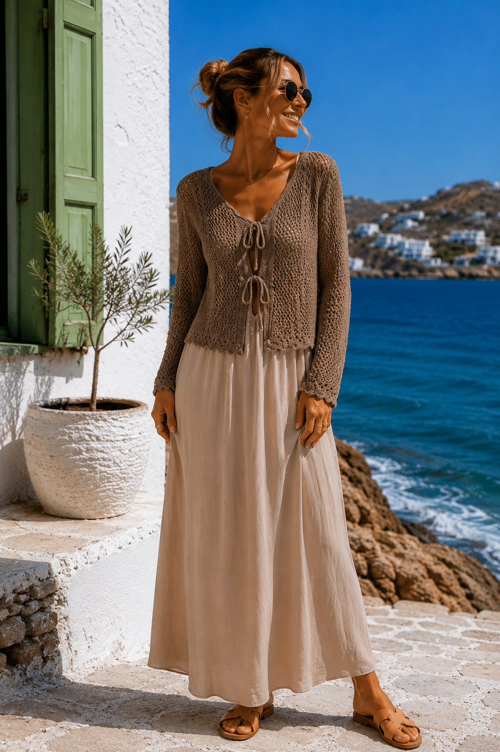 SPAGHETTIKLEID CAPRI UNI LANG 34-44/46 Made in Italy