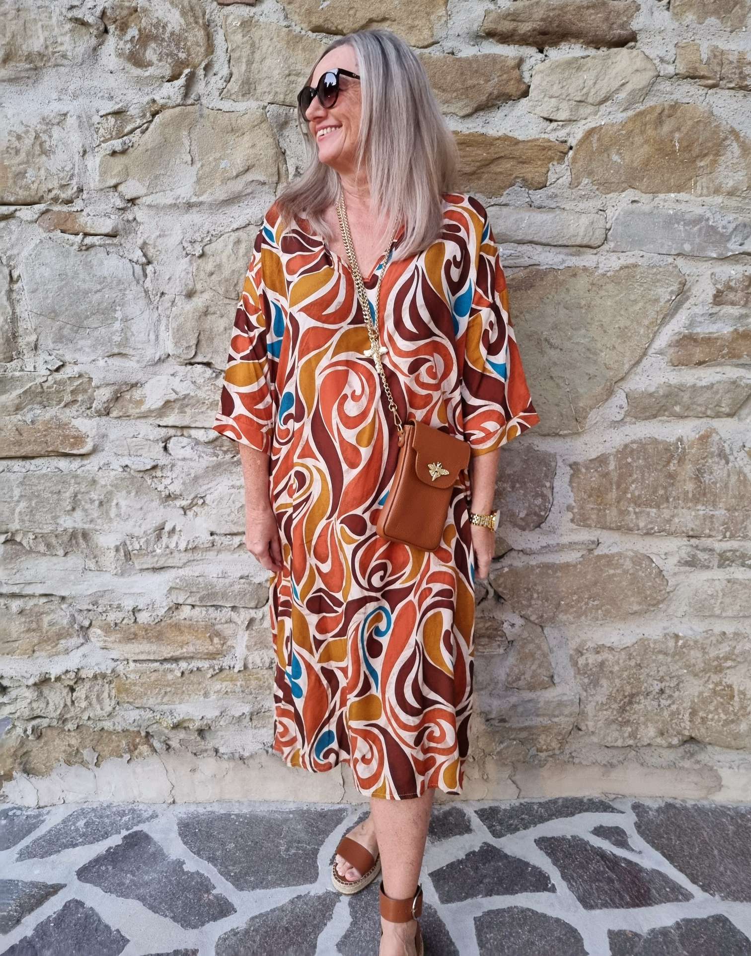 EDLES DRESS LEA ROST 34-42 Made in Italy Kleid EDLES DRESS LEA ROST 34-42 Made in Italy Kleid