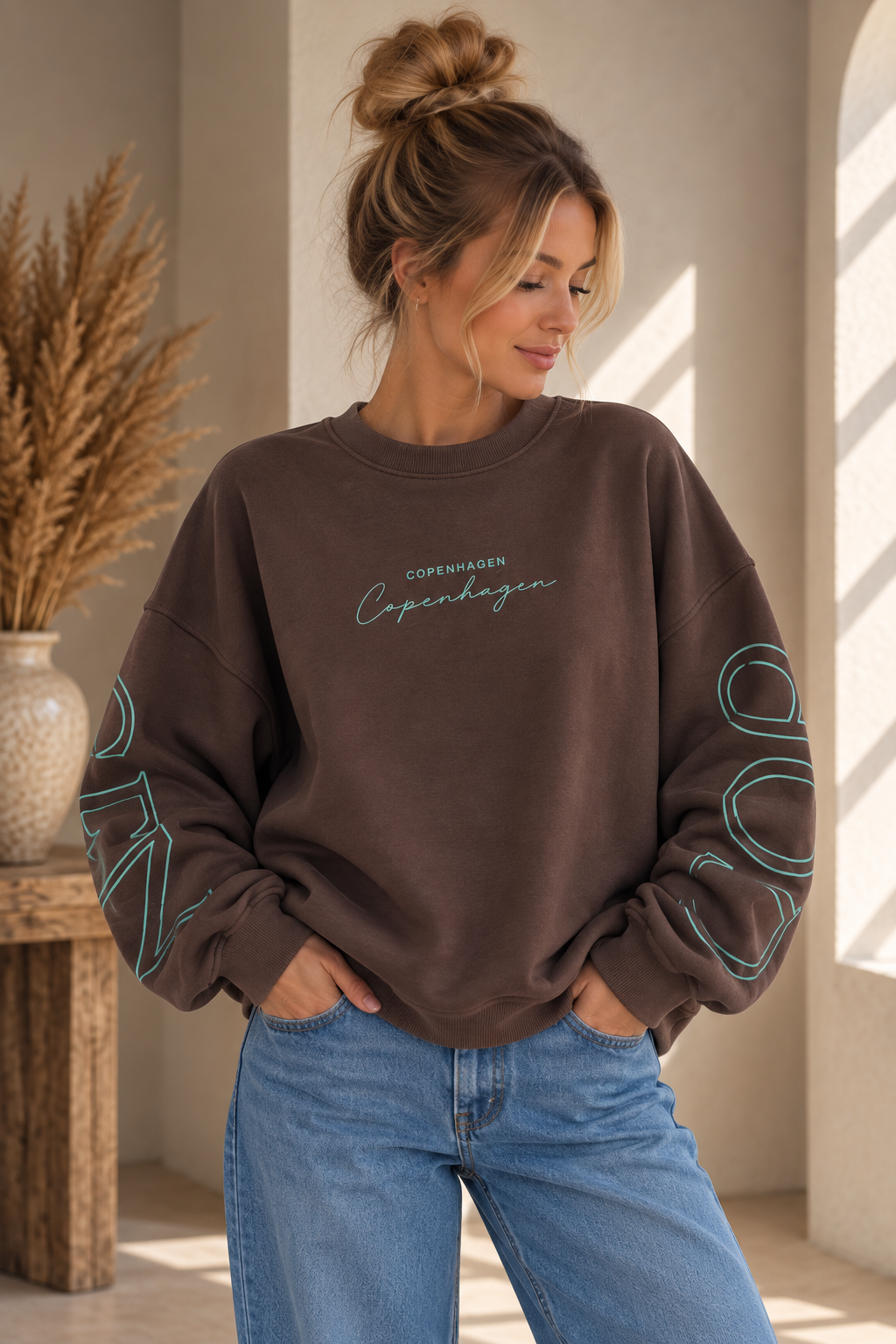Sweatshirt Copenhagen I NO. SW0016 I lässiger Oversize-Look I Made in Italy 34-42/44