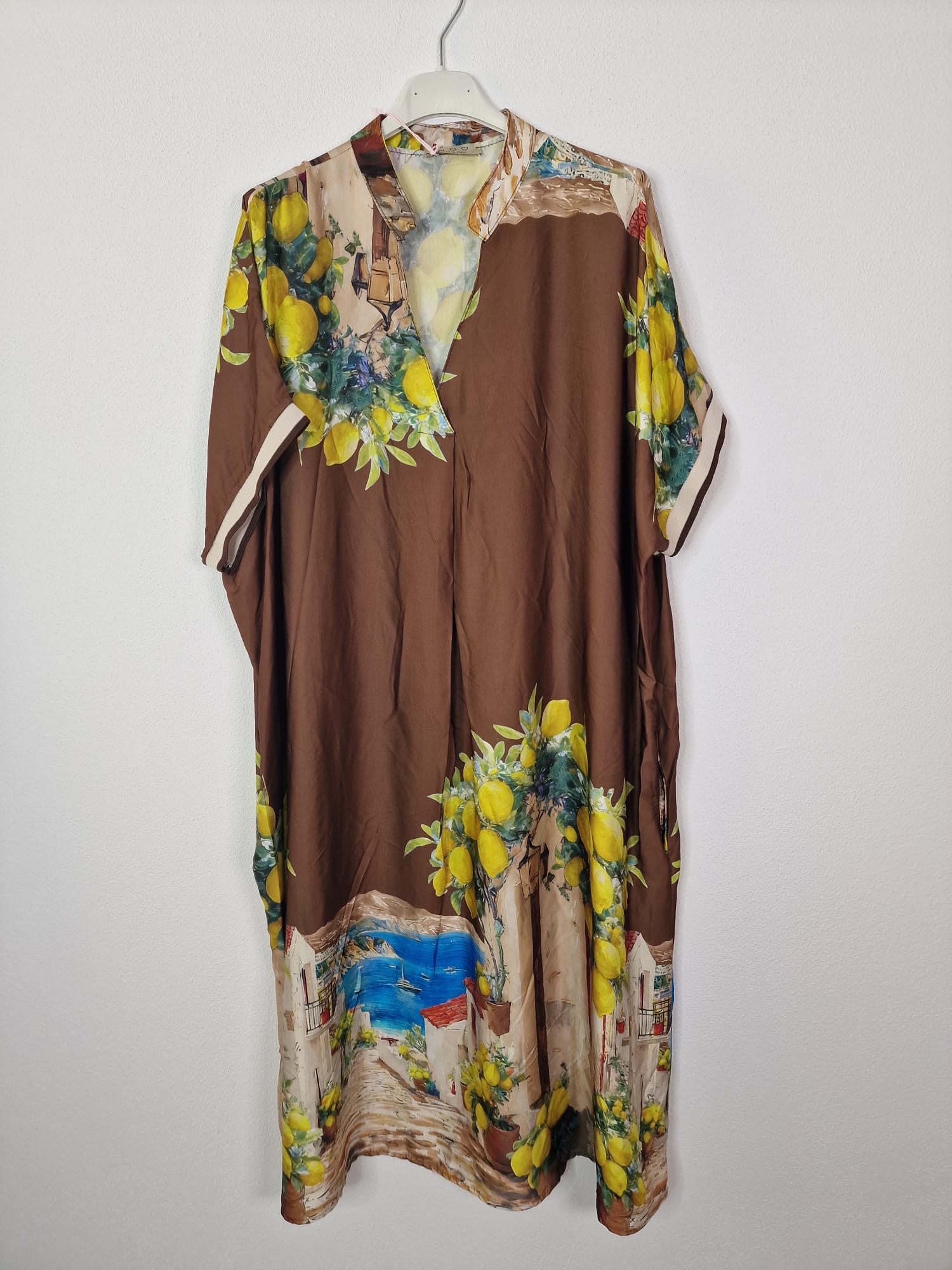 Kleid „Limone“ 🍋☀️ – Made in Italy Silk Gr 34-44