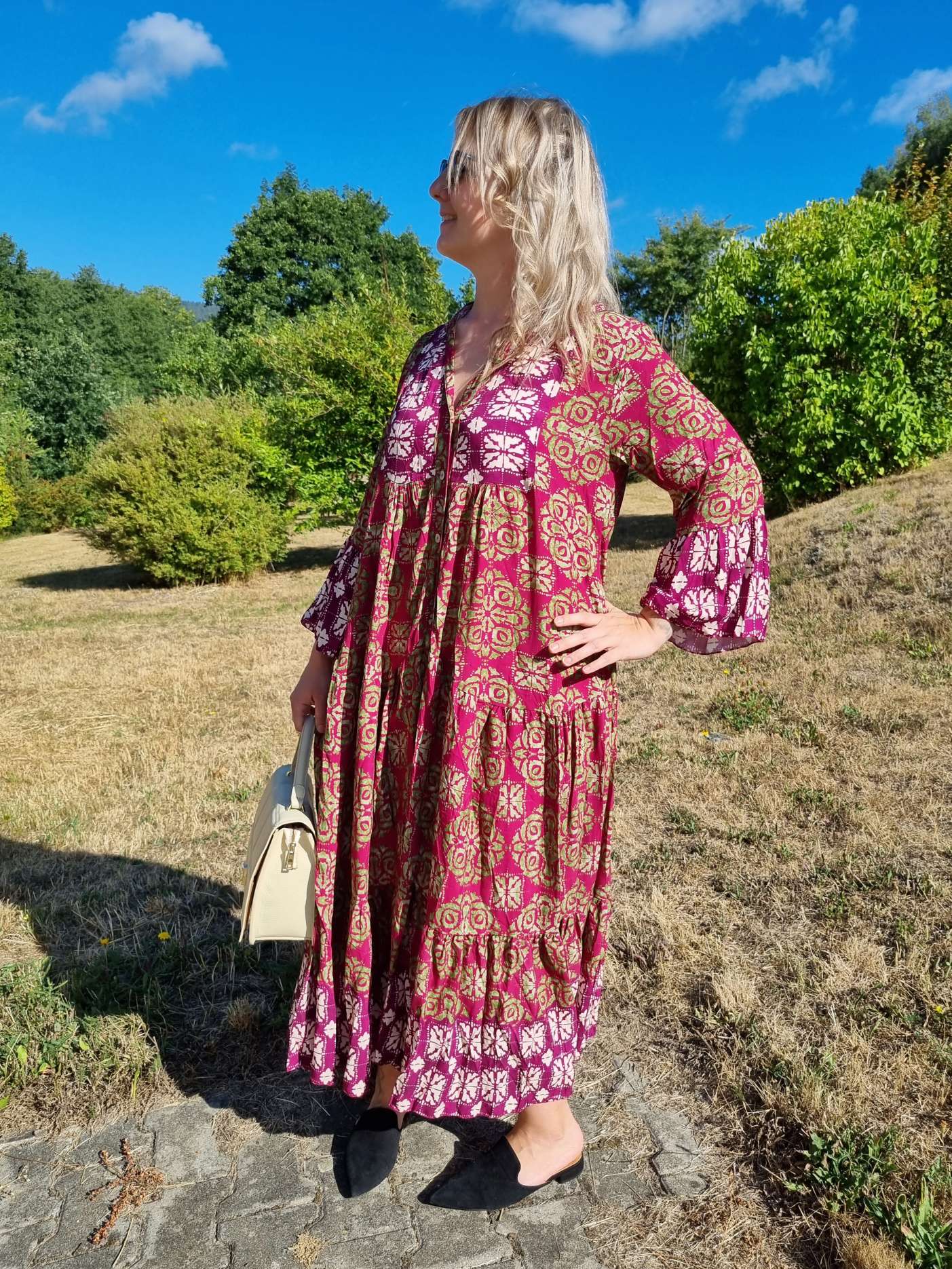 MAXI TUNIKA DRESS ISABELL BURGUNDER 34-40/42 Made in Italy langes Kleid Hängerchen Tunikakleid MAXI TUNIKA DRESS ISABELL BURGUNDER 34-40/42 Made in Italy langes Kleid Hängerchen Tunikakleid