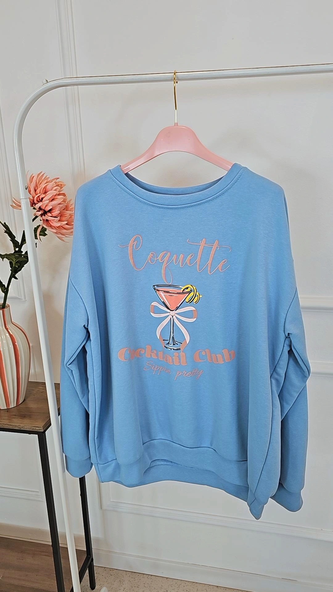 OVERSIZE SWEATER NOEL COCKTAIL CLUB Made in Italy 34-42