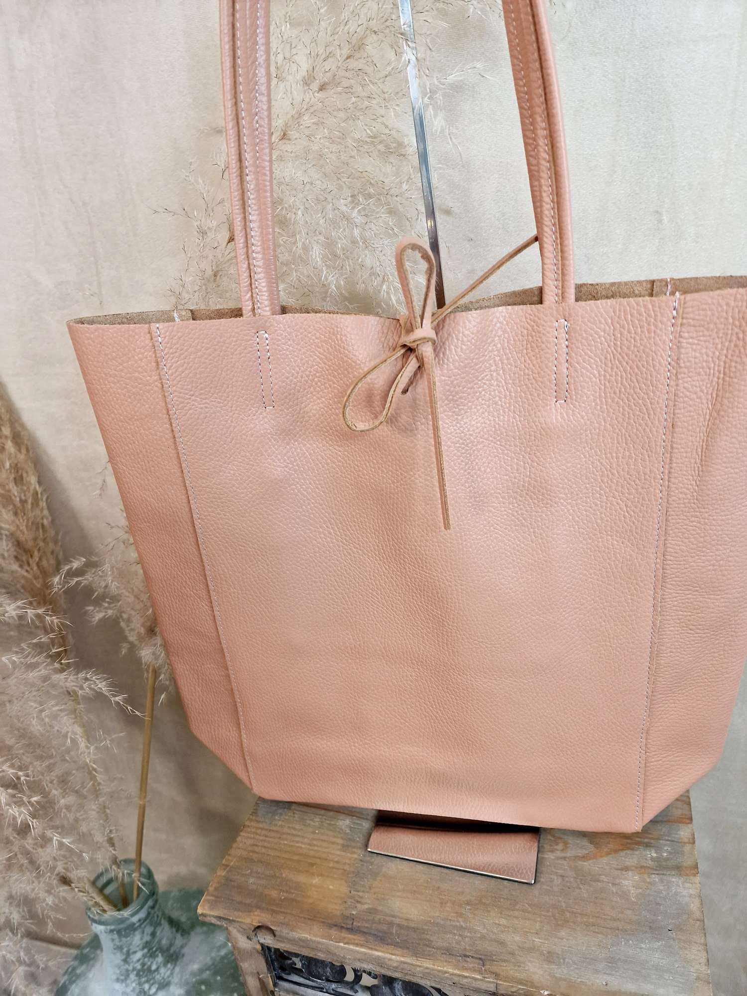 BASIC LEDER SHOPPER MARA LACHS Made in Italy Ledertasche Tasche BASIC LEDER SHOPPER MARA LACHS Made in Italy Ledertasche Tasche