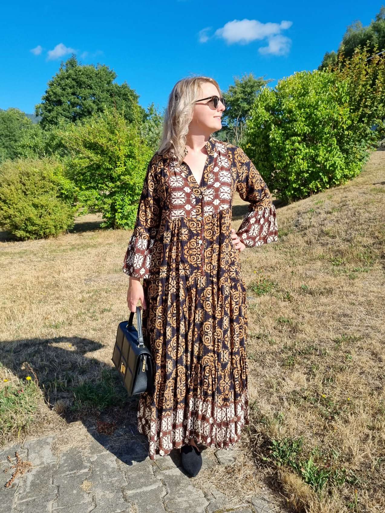 MAXI TUNIKA DRESS ISABELL SCHWARZ 34-40/42 Made in Italy langes Kleid Hängerchen Tunikakleid MAXI TUNIKA DRESS ISABELL SCHWARZ 34-40/42 Made in Italy langes Kleid Hängerchen Tunikakleid
