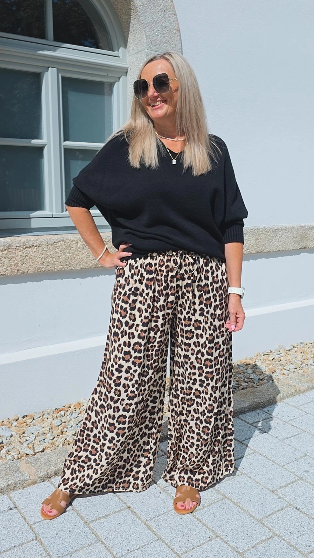 VISKOSE-HOSE LISSABON BIG LEO 34-42 Made in Italy