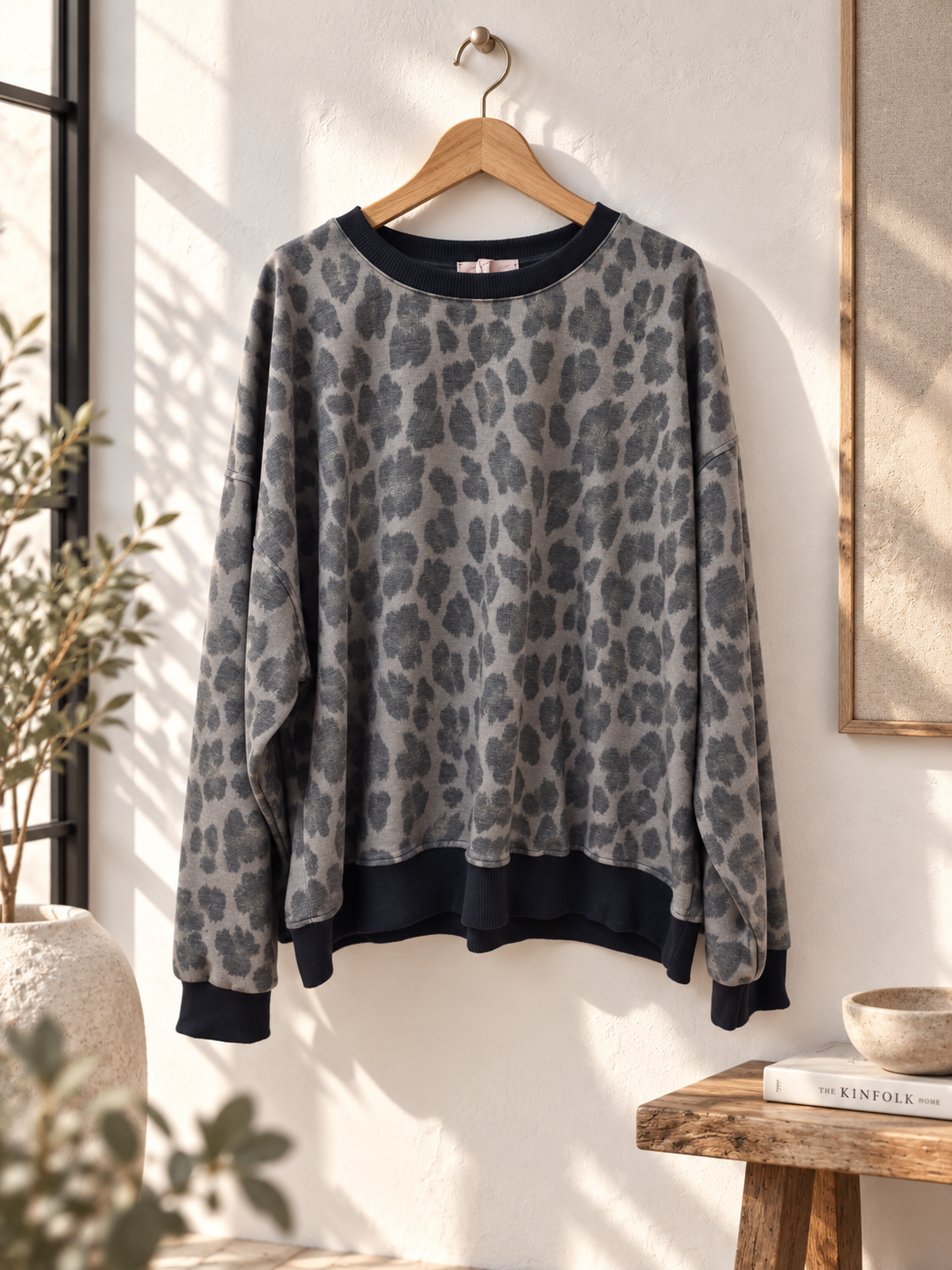 Leo Sweatshirt – butterweich & lässig | Made in Italy 🐆🤎 SW0102 Gr 34-42