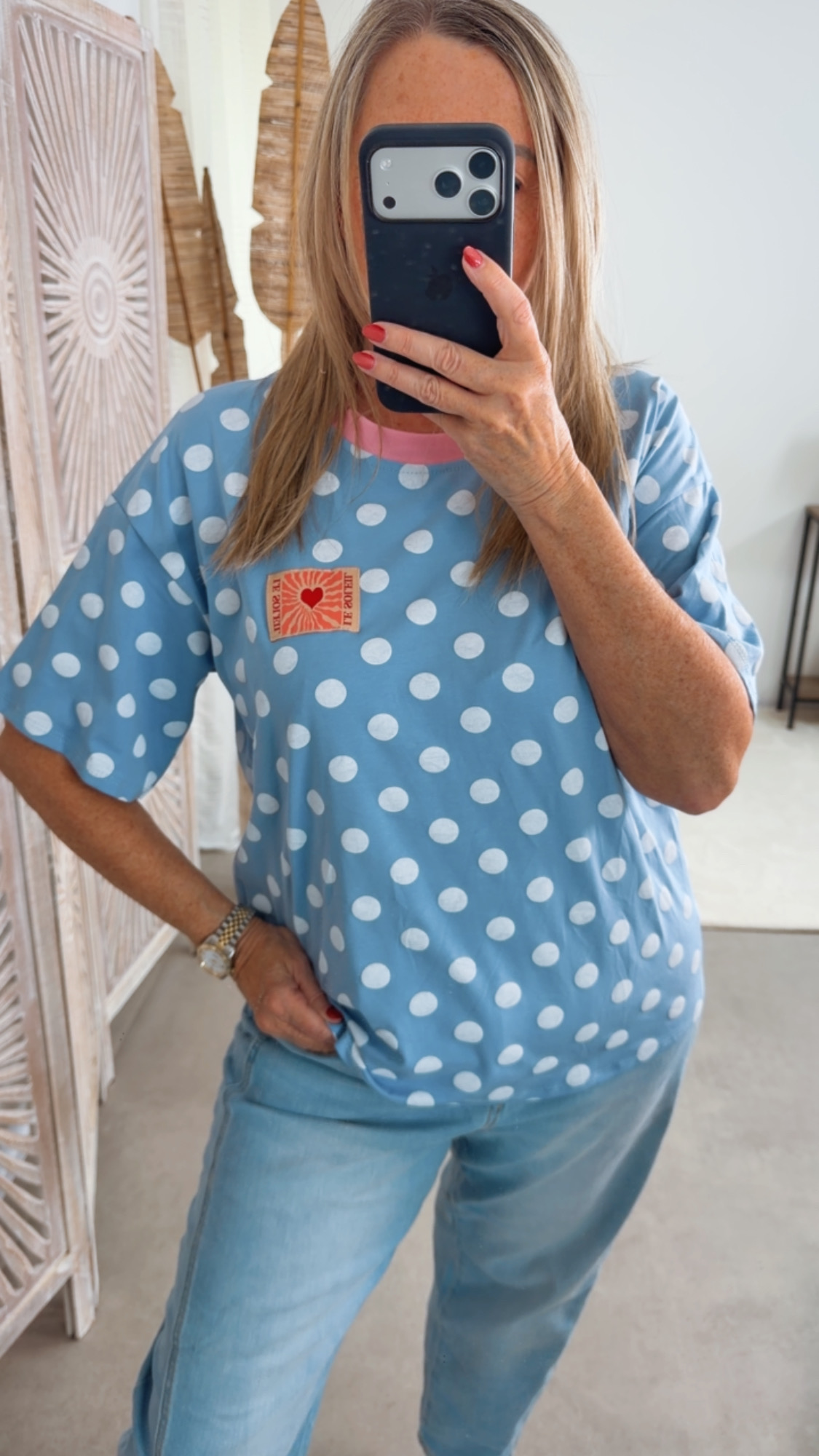 Dots T-Shirt Rosabella Le Soleil Made in Italy 34-40/42