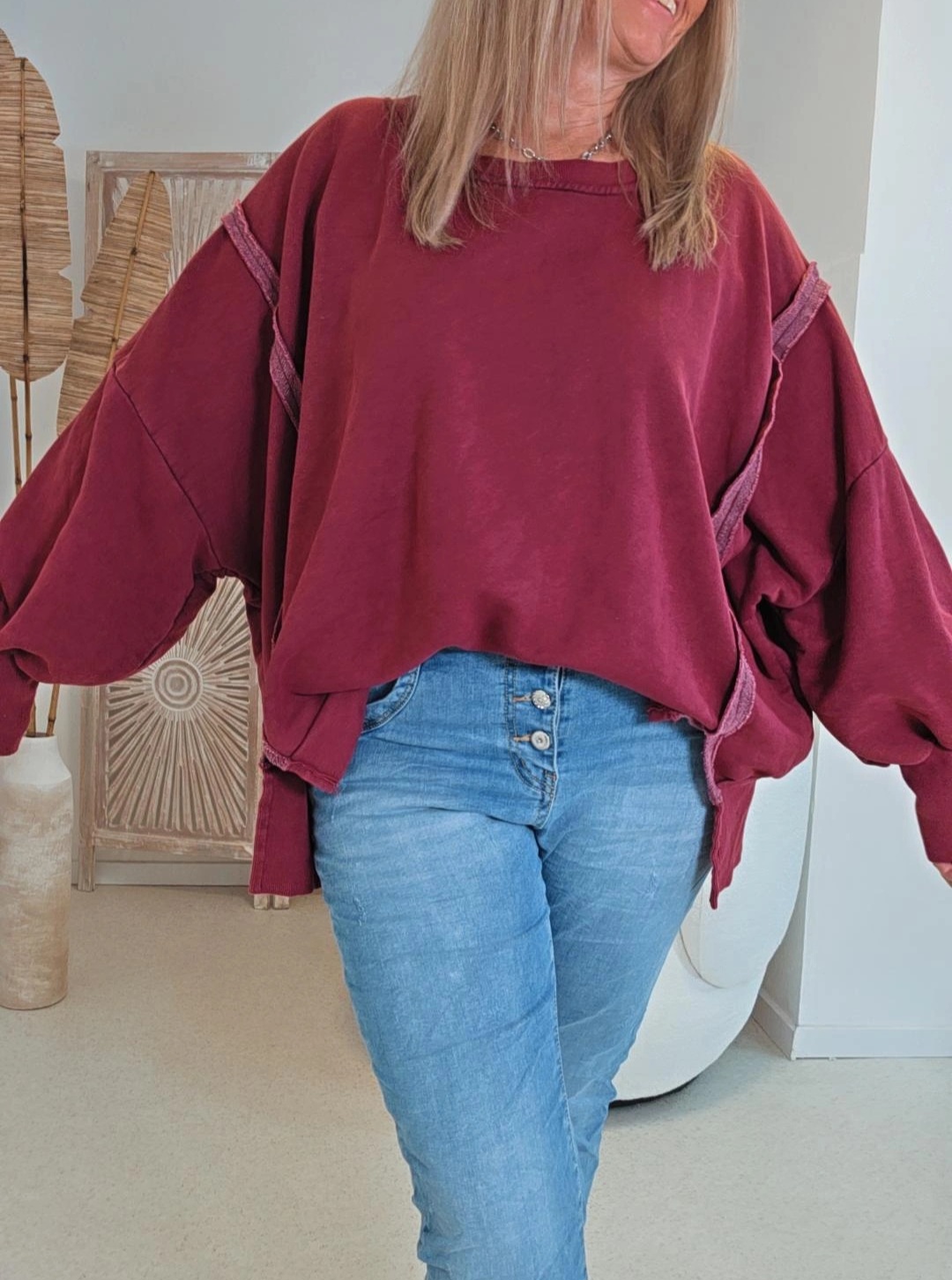 OVERSIZE SWEATER CARLOTA UNI Made in Italy 34-44/46