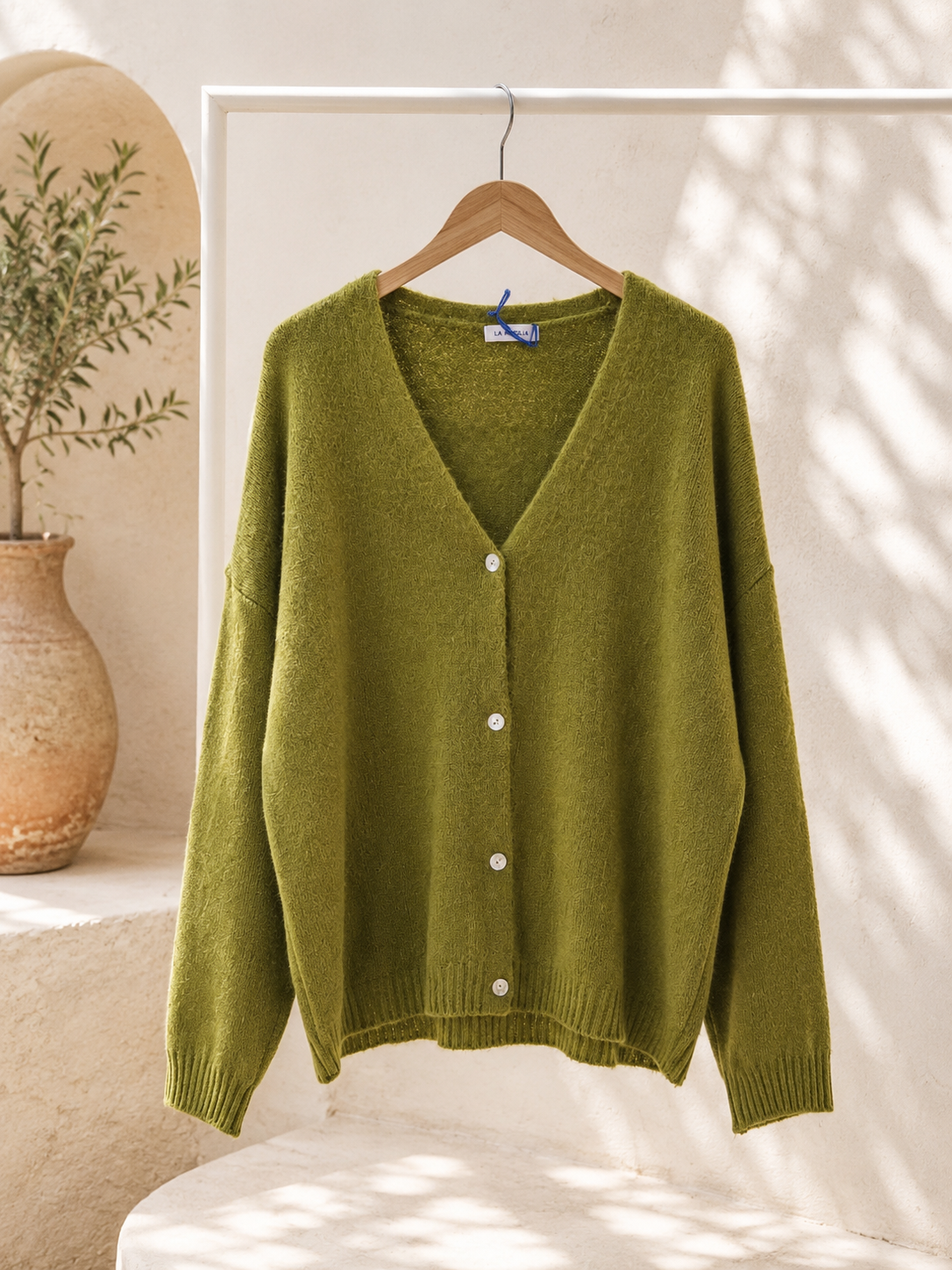 Agnetha – Oversize Alpaka Strickjacke | Made in Italya Cardigan  34-44