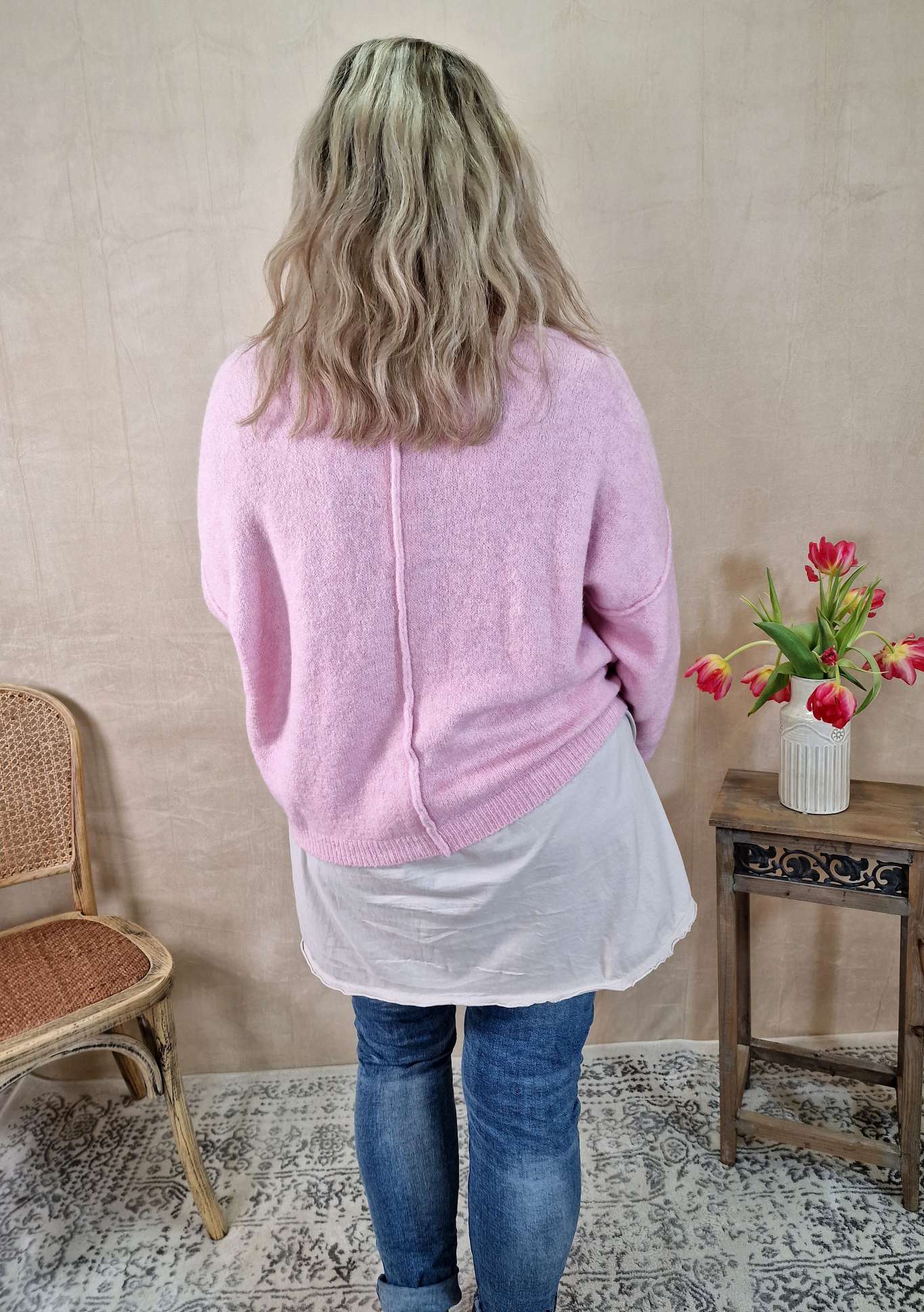 KNIT SWEATER LORENA ROSA Made in Italy 34-42 Strick Pullover KNIT SWEATER LORENA ROSA Made in Italy 34-42 Strick Pullover