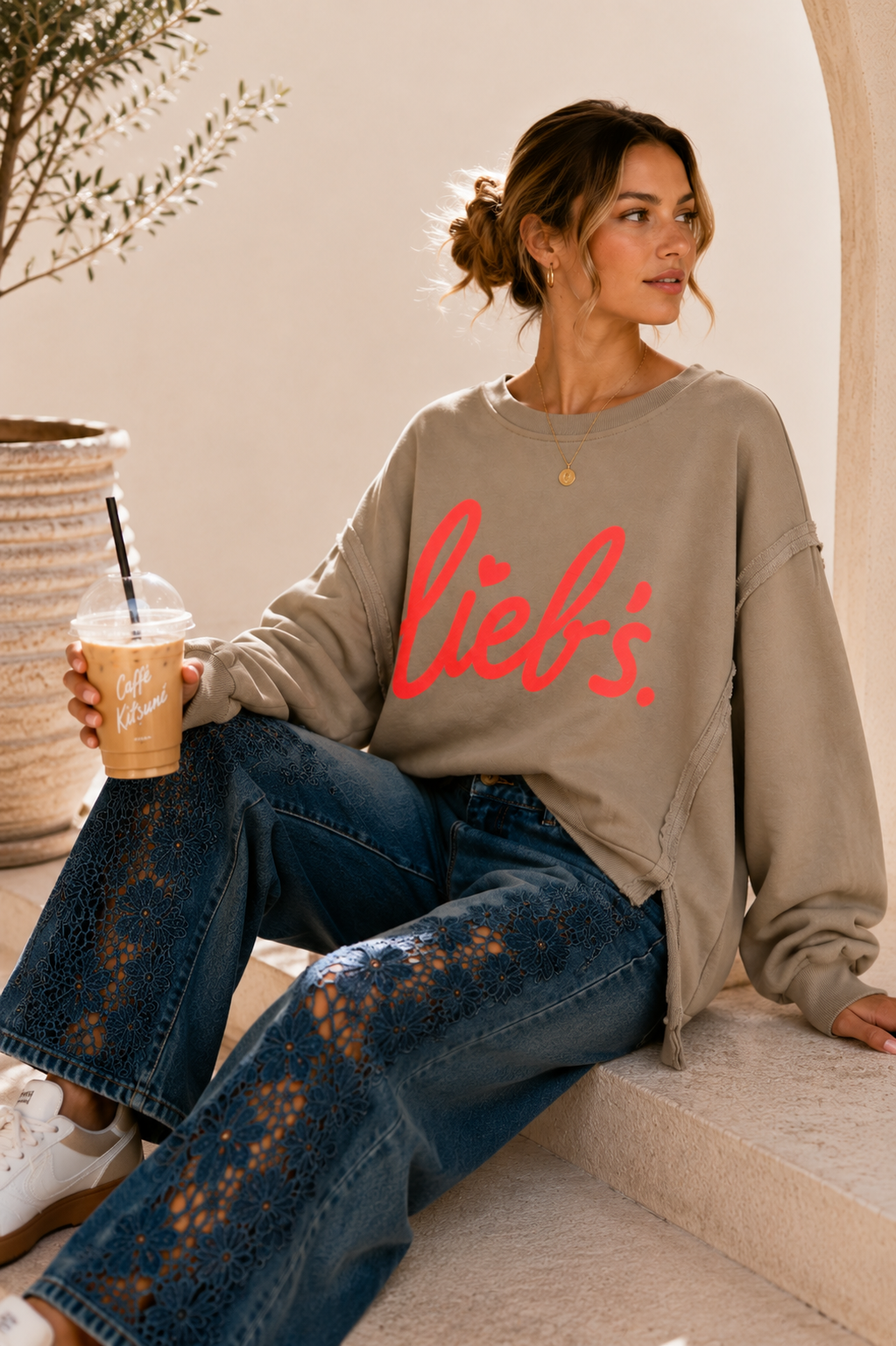 Sweatshirt Isotta – Lieb´s im lässigen Oversize-Look Made in Italy 34-48