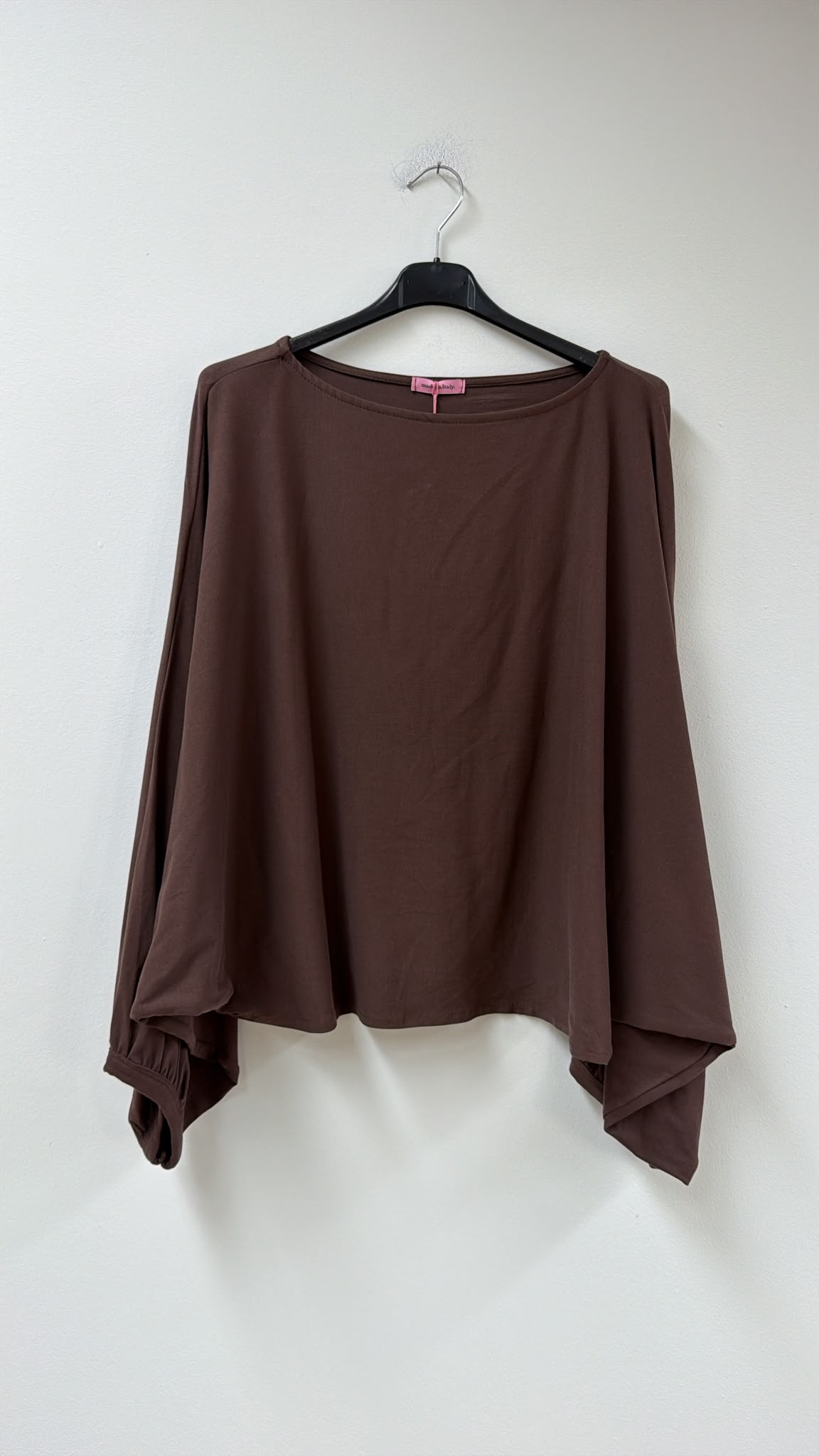 Basic Fledermaus-Pullover I H0144 I 34-44 I Made in Italy