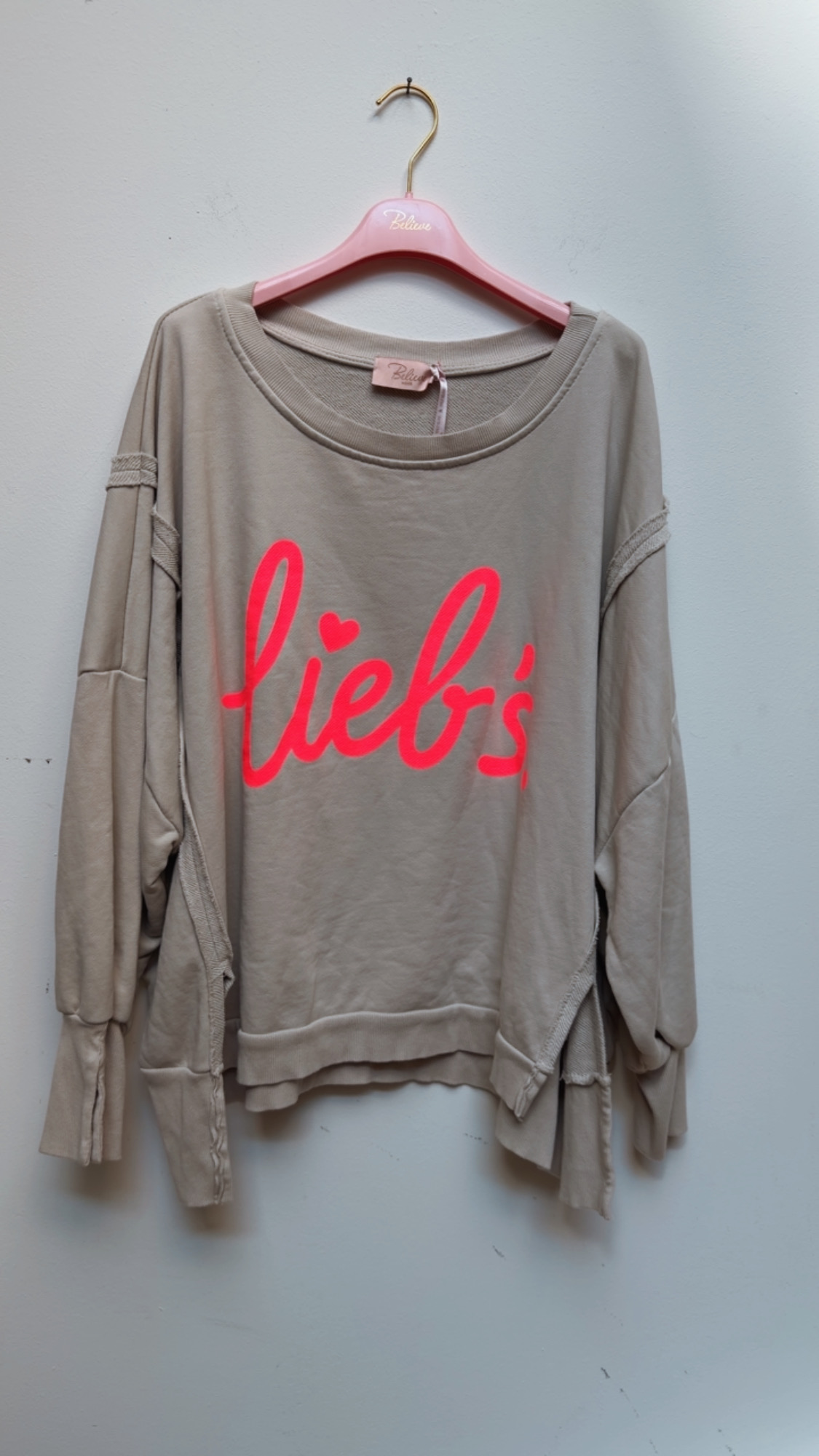 Sweatshirt Isotta – Lieb´s im lässigen Oversize-Look Made in Italy 34-48