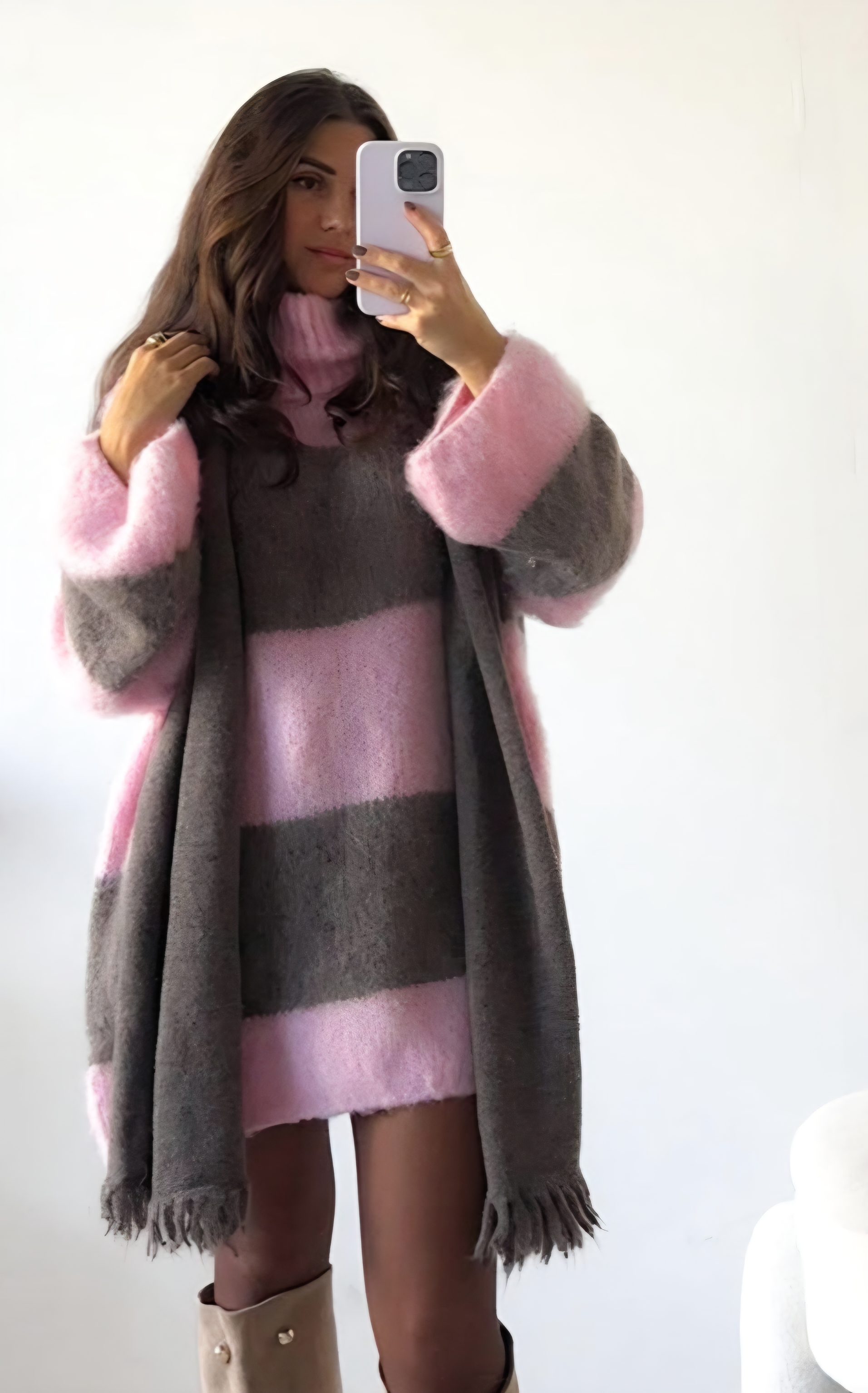 COZY STRIPES STRICKKLEID STRICKPULLOVER HELSINKI 34-44 Made in Italy