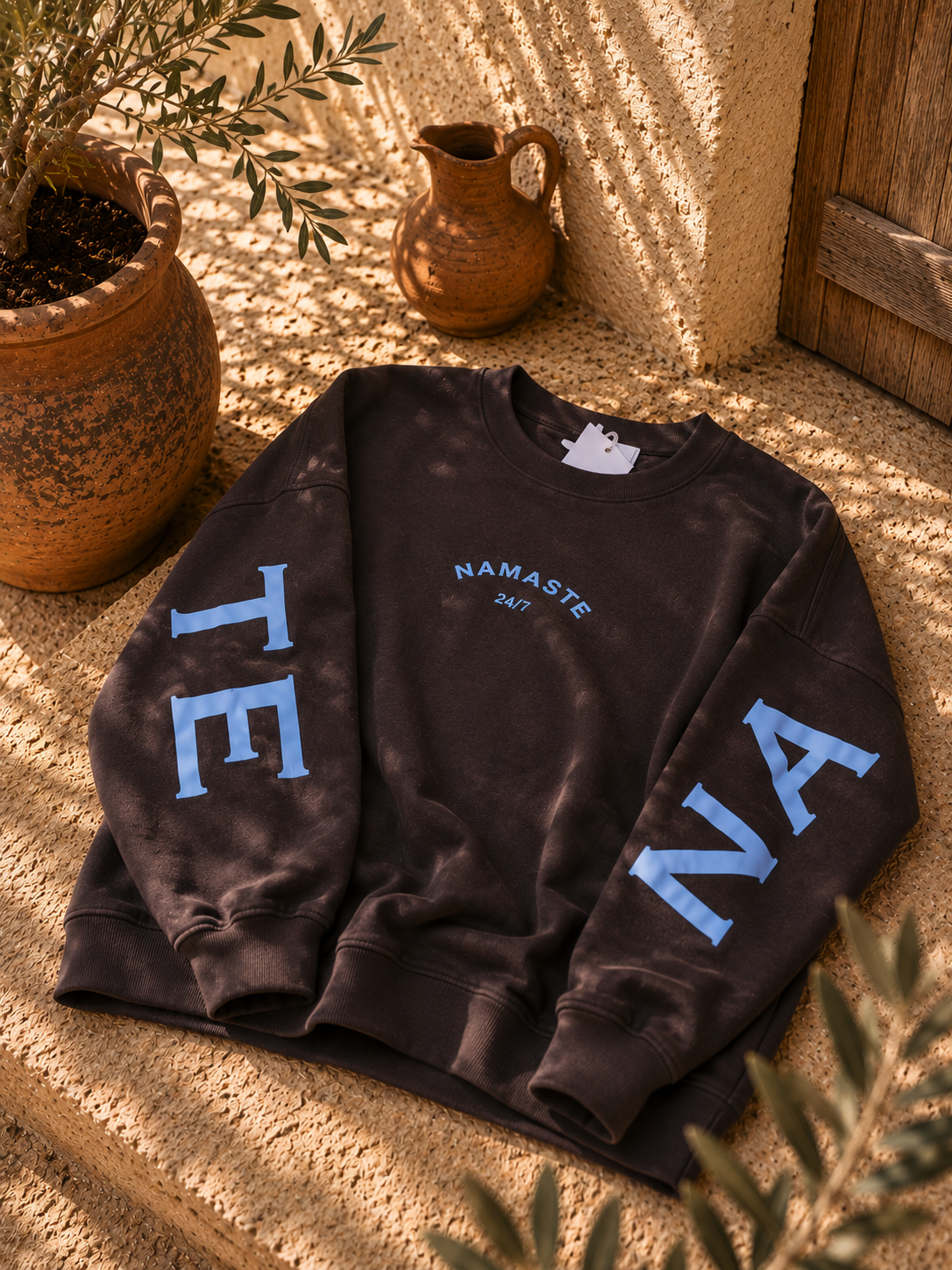Sweatshirt „Namaste 24/7 Uni“ – Made in Italy | One Size bis ca. Gr. 42
