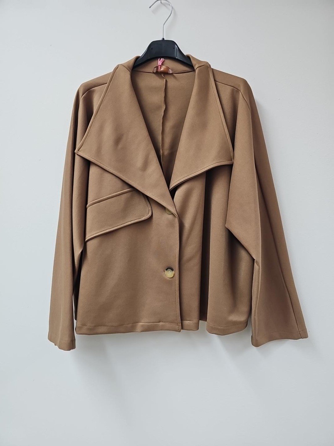 Jacke Enya – lässige Uni-Jacke mit Statement-Kragen Uni Made in Italy 34-42/44