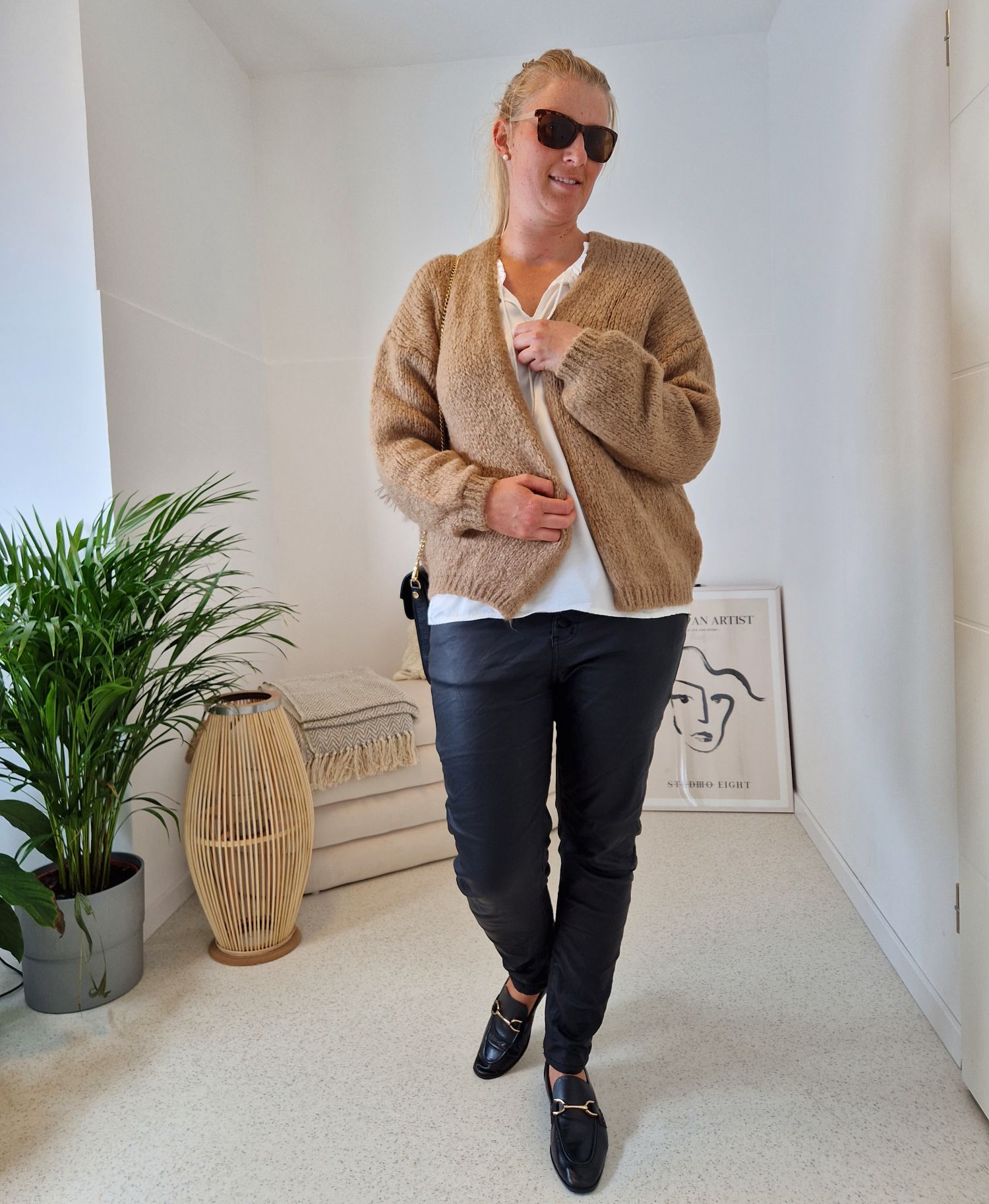 KNIT CARDIGAN MILLY CAMEL 34-42 Made in Italy kurze Strickjacke KNIT CARDIGAN MILLY CAMEL 34-42 Made in Italy kurze Strickjacke