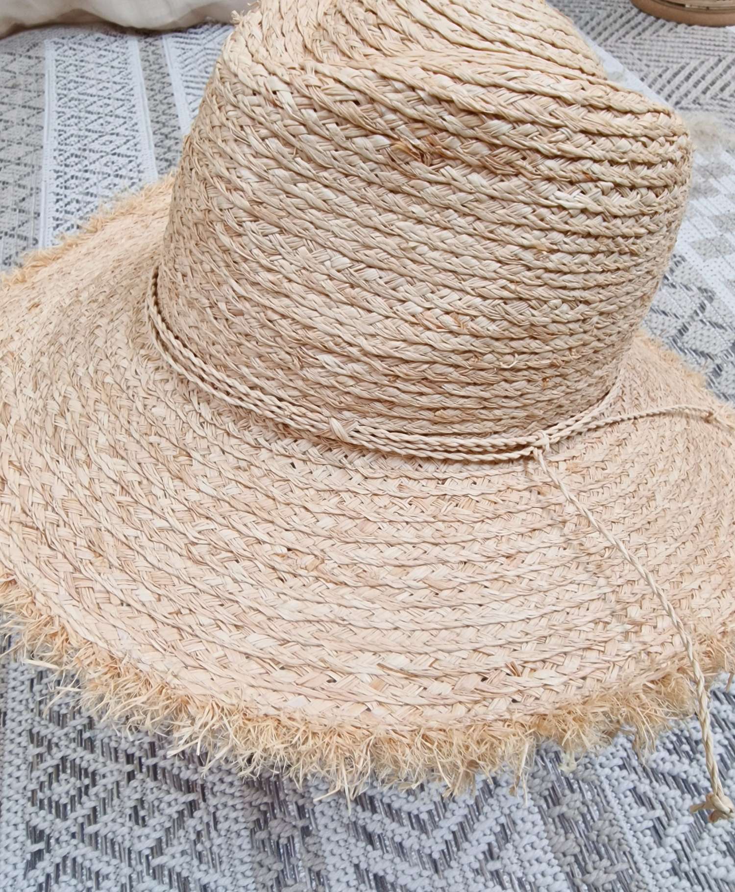 STROHHUT ZORRO NATUR Italy Design geflochtener Sonnenhut Sommerhut Mütze