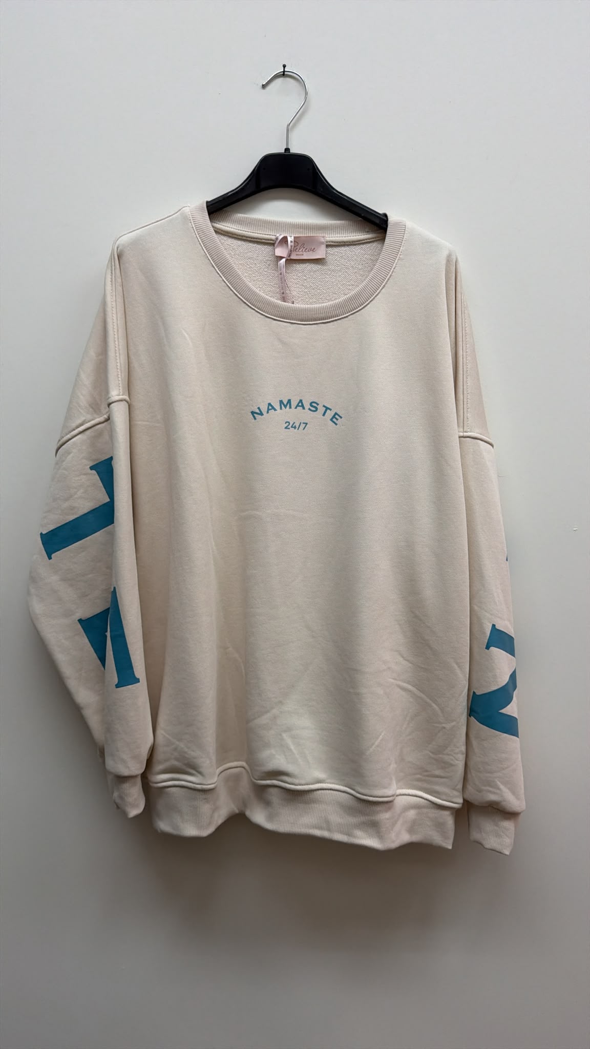 Sweatshirt „Namaste 24/7 Uni“ – Made in Italy | One Size bis ca. Gr. 42