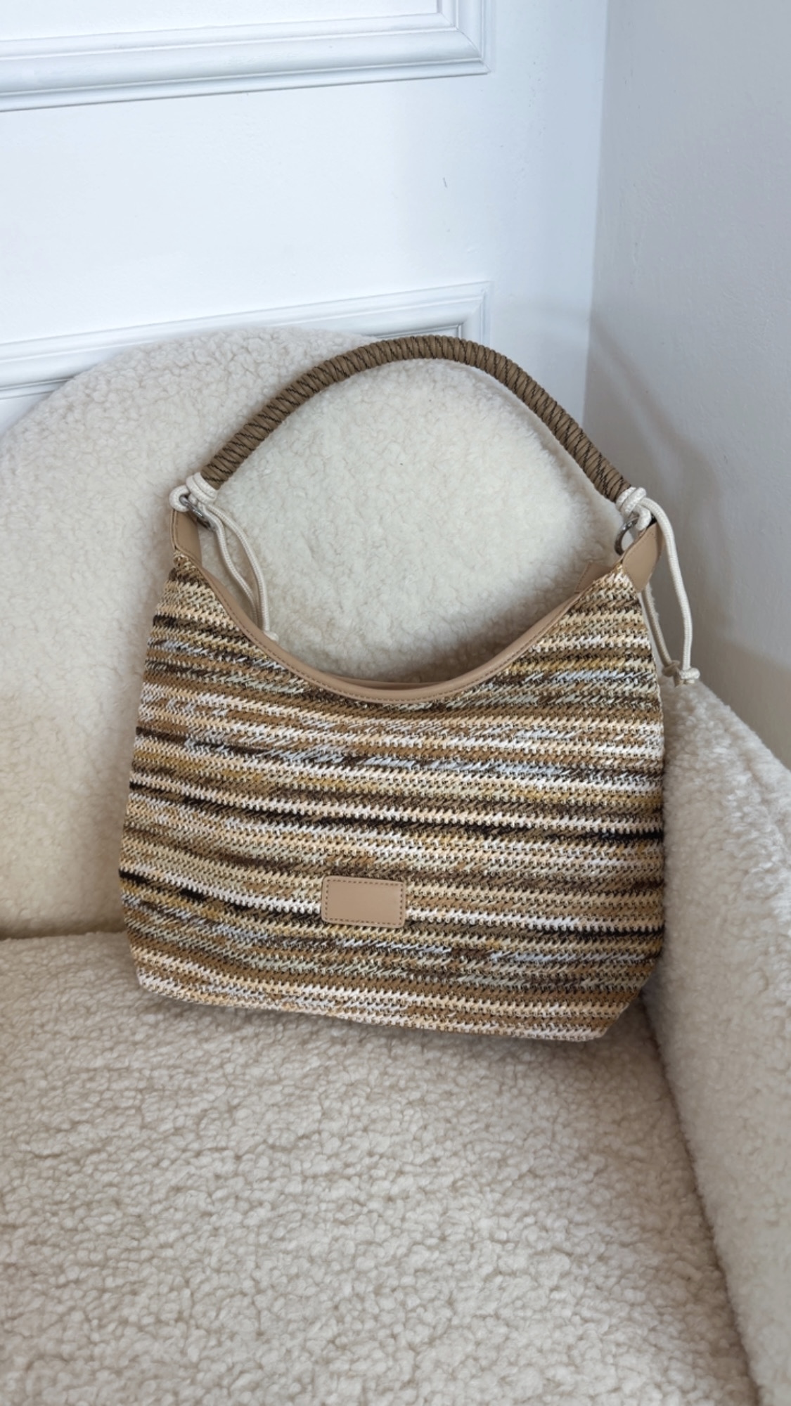 Tasche „Bella Riviera“ BRAUN NATUR👜✨ Beach Bag Ibiza Style