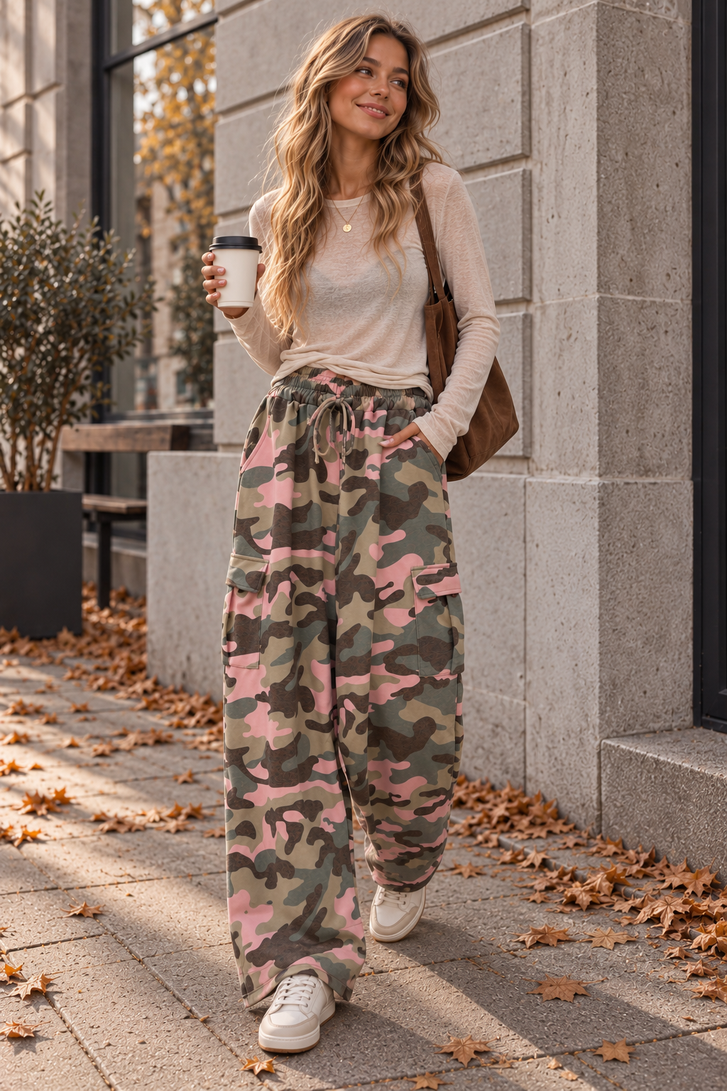 Cargo-Camouflage-Hose I CH0148 I Made in Italy 34-42/44
