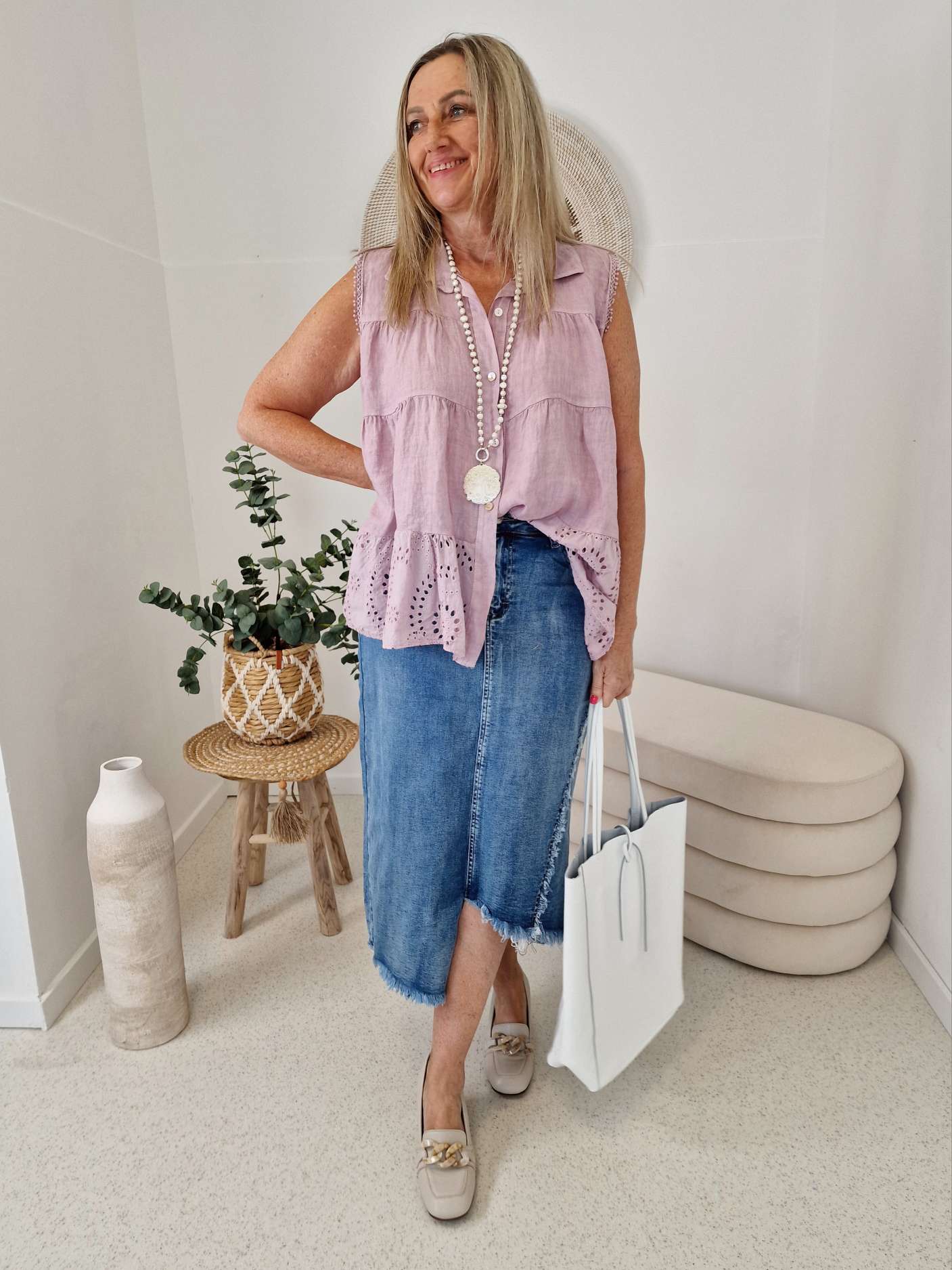 EDLES LEINEN SHIRT TOP KISS ROSA 36-42 Made in Italy Shirt Oberteil LINEN BASIC Lochstickerei EDLES LEINEN SHIRT TOP KISS ROSA 36-42 Made in Italy Shirt Oberteil LINEN BASIC Lochstickerei
