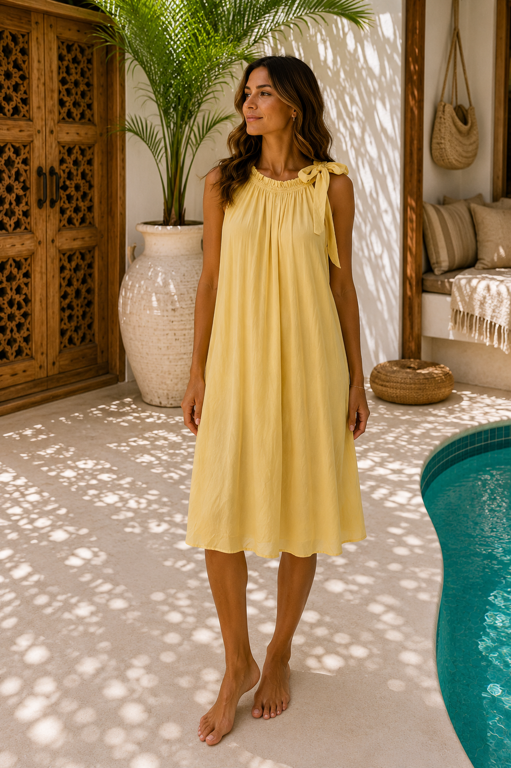 Kleid Amalia Uni Seide Made in Italy 34-40/42