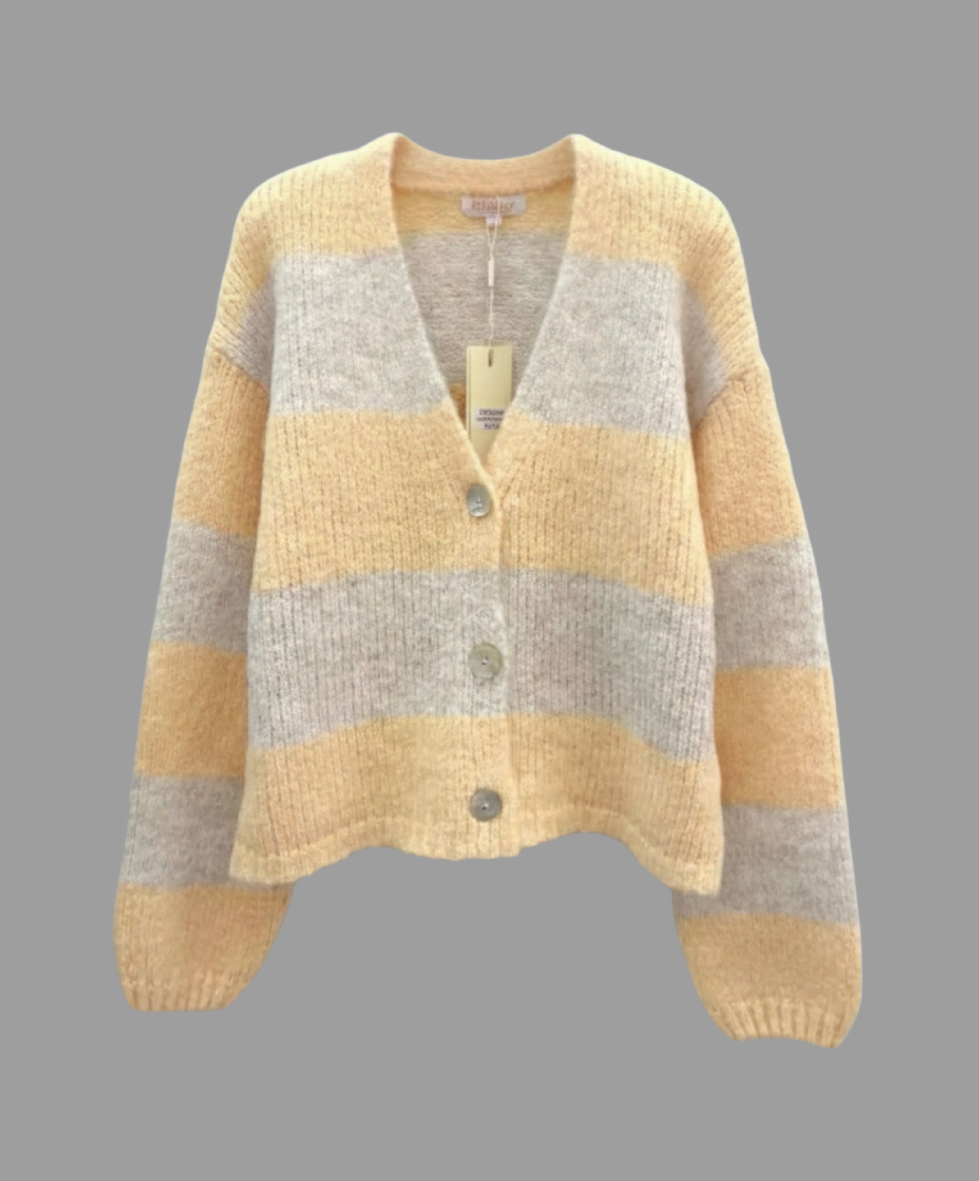✨Kuscheliger Streifen-Cardigan Emma in zwei Farbvarianten ✨ 34-42 Italy Style