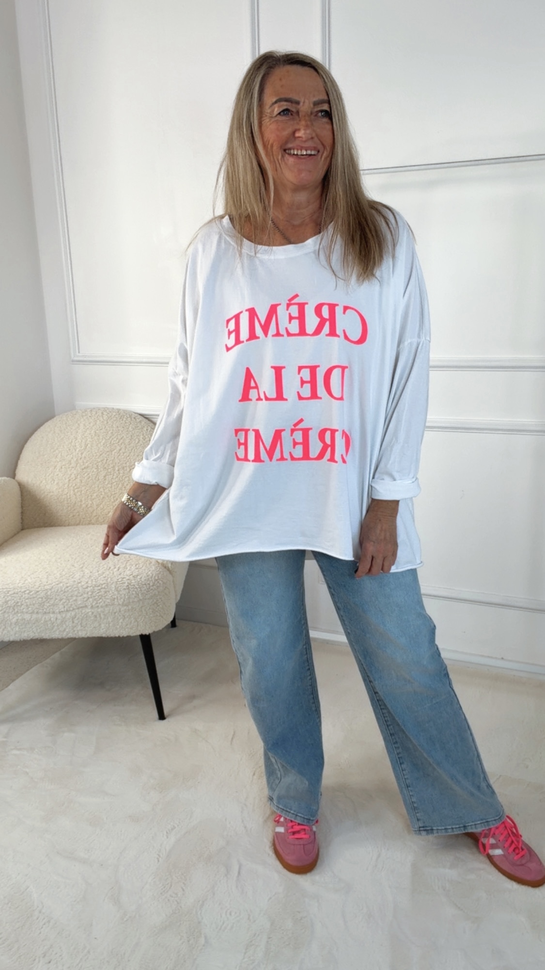 SHIRT LONG/VOKUHILA CREME DE LA CREME 36 - 44 Made in Italy