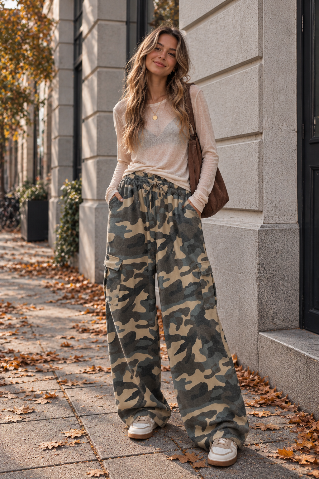 Cargo-Camouflage-Hose I CH0148 I Made in Italy 34-42/44
