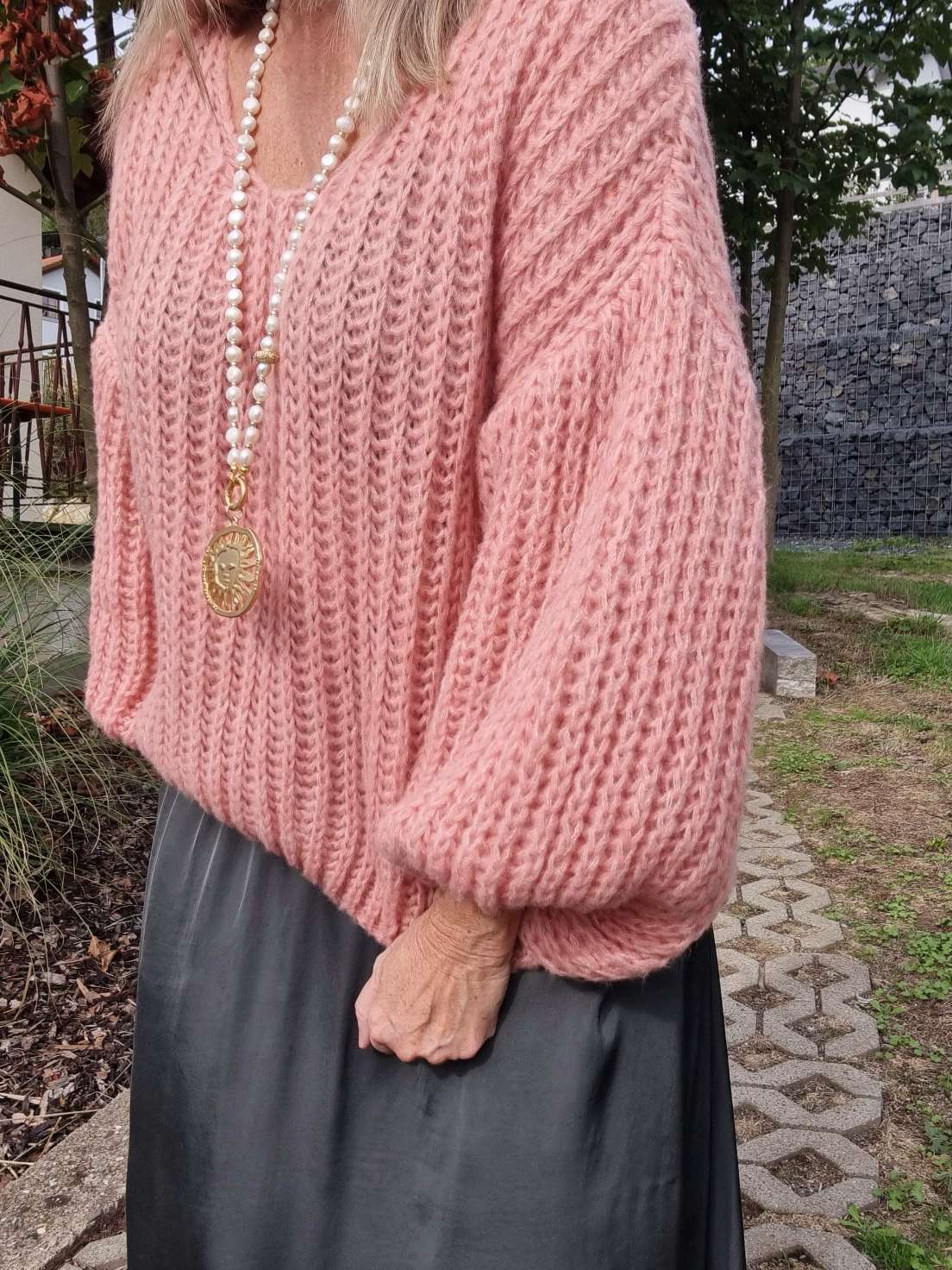 OVERSIZE KNIT SWEATER MALENA KORALLE Strickpullover Pullover 34-42/44 Made in Italy versch. Farben OVERSIZE KNIT SWEATER MALENA KORALLE Strickpullover Pullover 34-42/44 Made in Italy versch. Farben