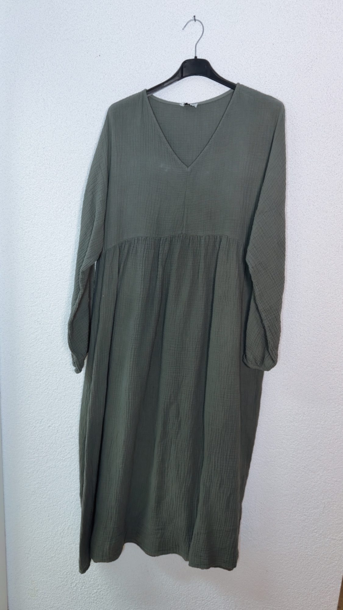 Musselin Kleid „Mombasa Uni“ – Made in Italy | 100 % Baumwolle | bis Gr. 44
