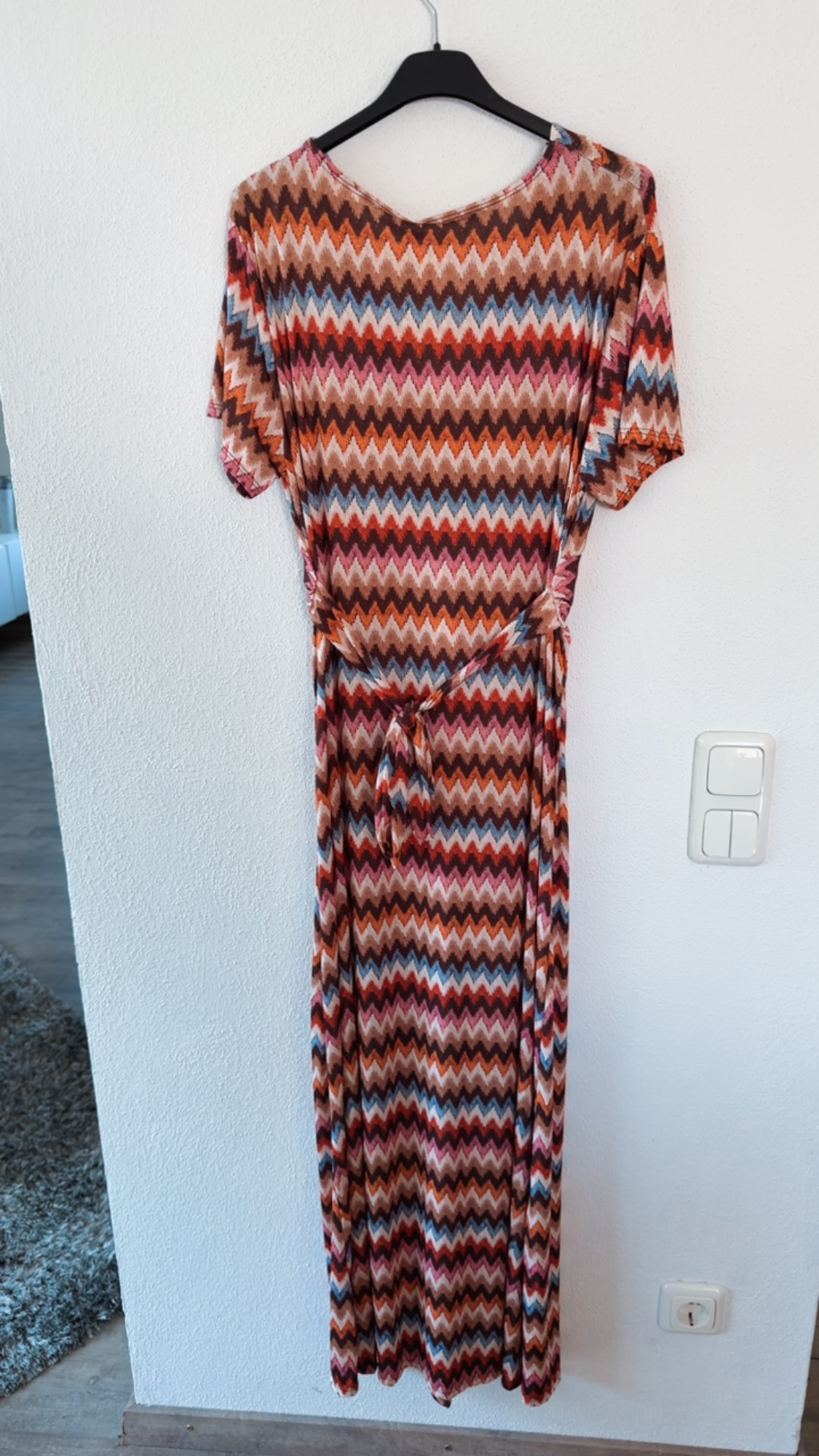 Maxi-Kleid „Alcudia“  ZickZack – Made in Italy Muster Gr. 34-42