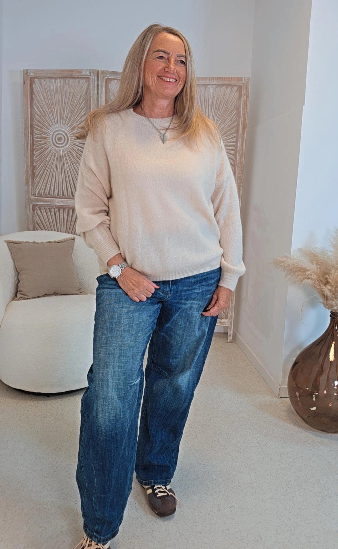 ALPAKA-STRICKPULLOVER CLARISSA 34-42/44 Made in Italy