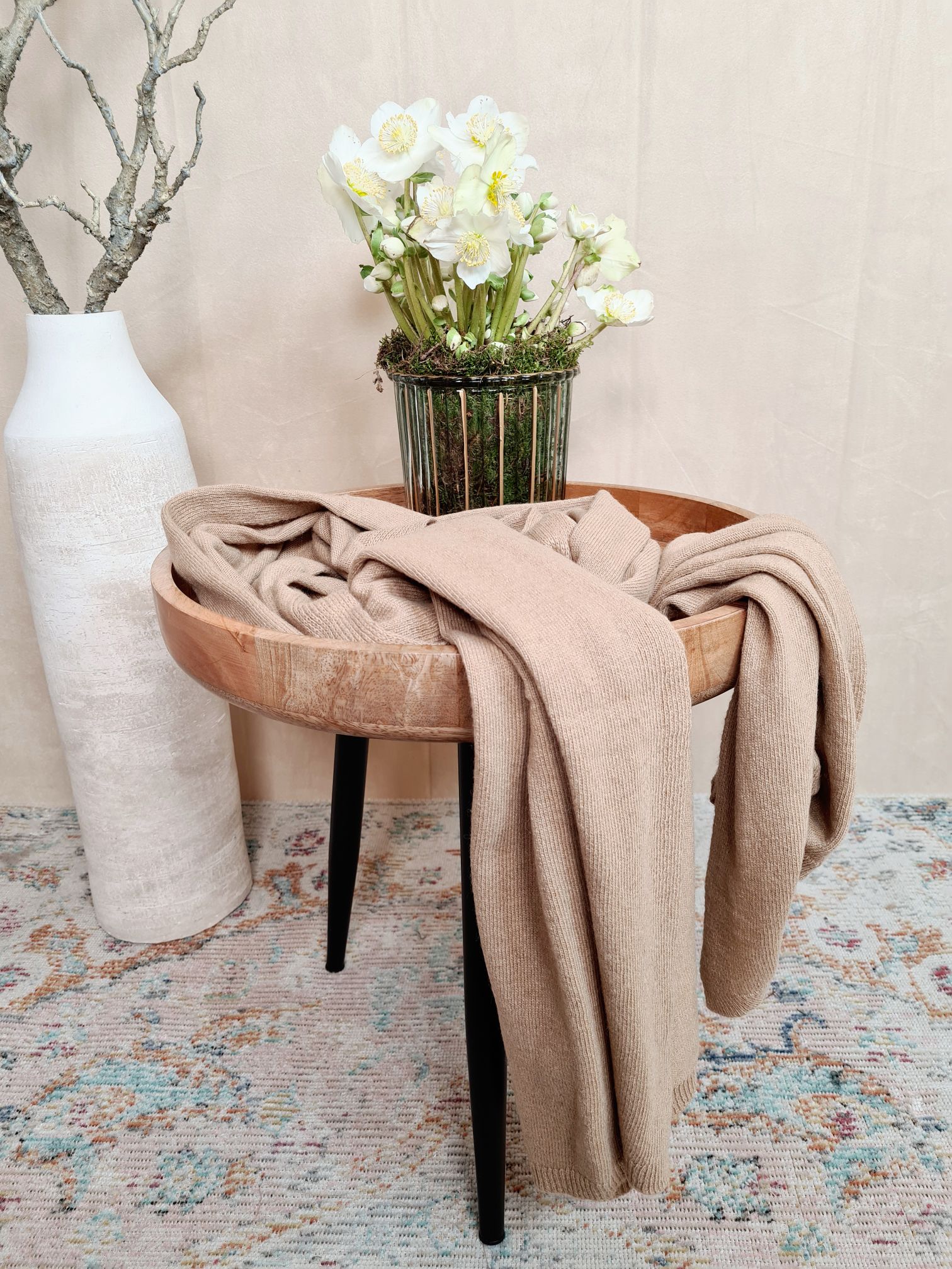 BASIC SCHAL CAROLINA CAMEL Made in Italy Halstuch Scarf verschiedene Farben BASIC SCHAL CAROLINA CAMEL Made in Italy Halstuch Scarf verschiedene Farben