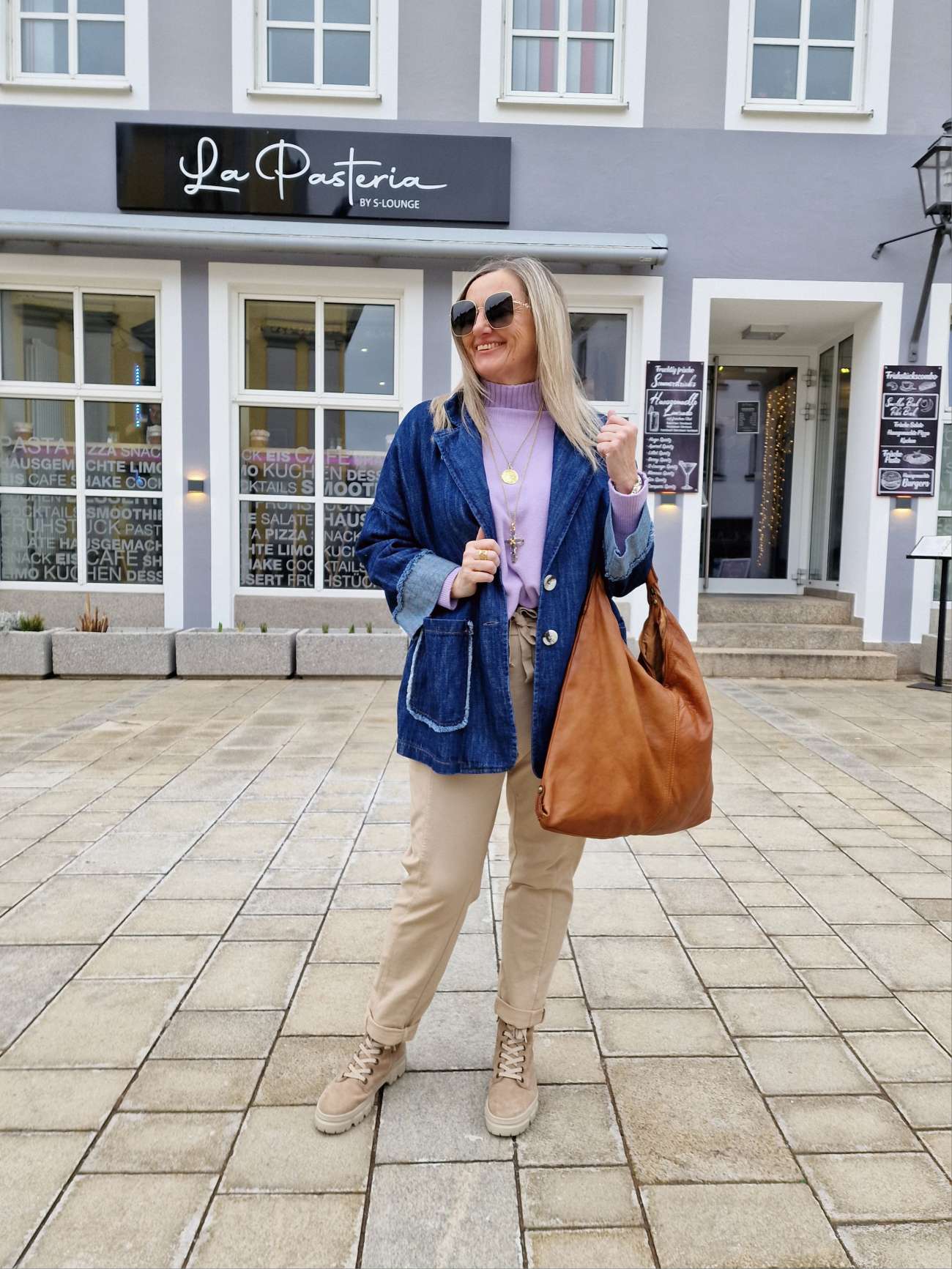 JEANS BLAZER TIMO DARK BLUE 34-42 Made in Italy Oversize Anzug Jacke JEANS BLAZER TIMO DARK BLUE 34-42 Made in Italy Oversize Anzug Jacke