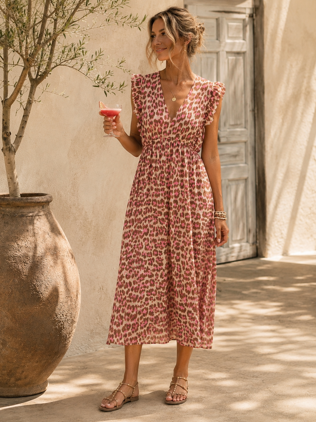 Kleid Arusha – Musselinkleid mit Boho-Charme  – Made in Italy |  tragbar bis Größe 42/44
