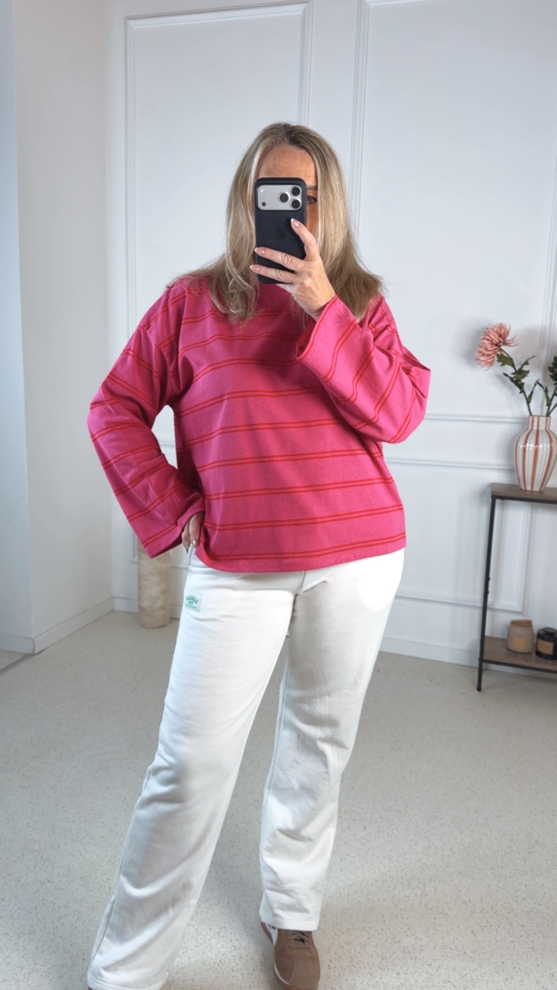 BASIC SHIRT KURTI STRIPES 36 -44 Made in Italy Longsleeve