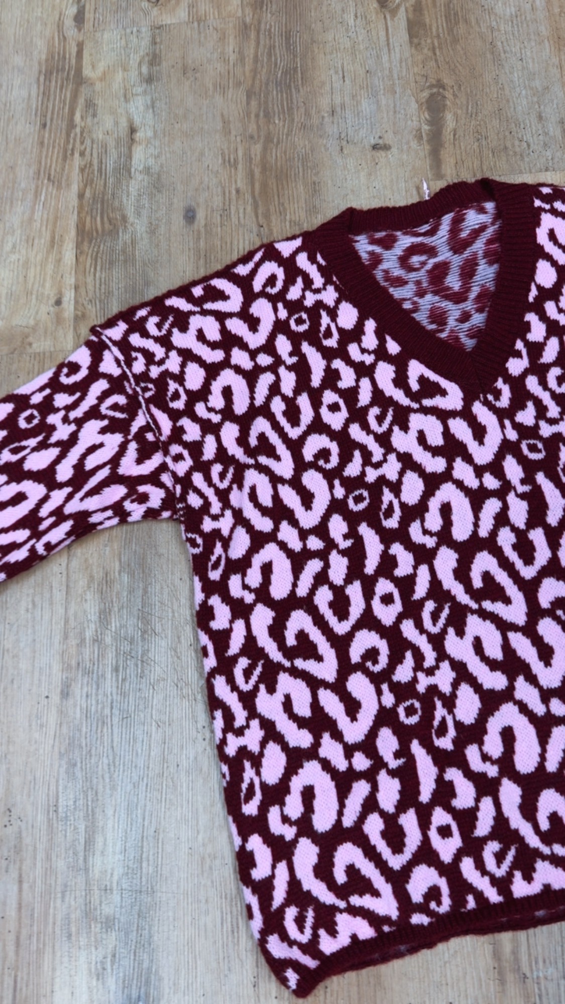 Leo-Pullover mit V-Ausschnitt I P0069 I Made in Italy 34-44/46