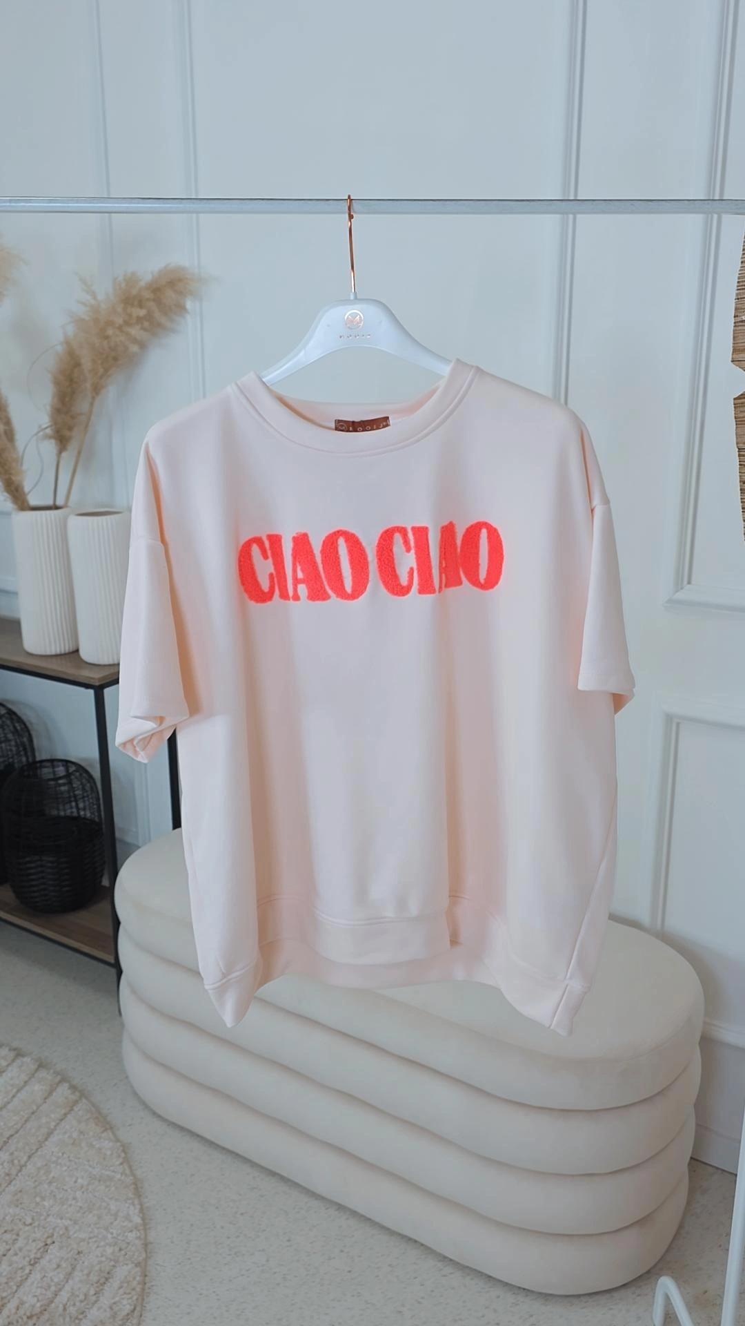OVERSIZE SWEATER  CIAO UNI Made in Italy 34-44 Kurzarm Sweatshirt