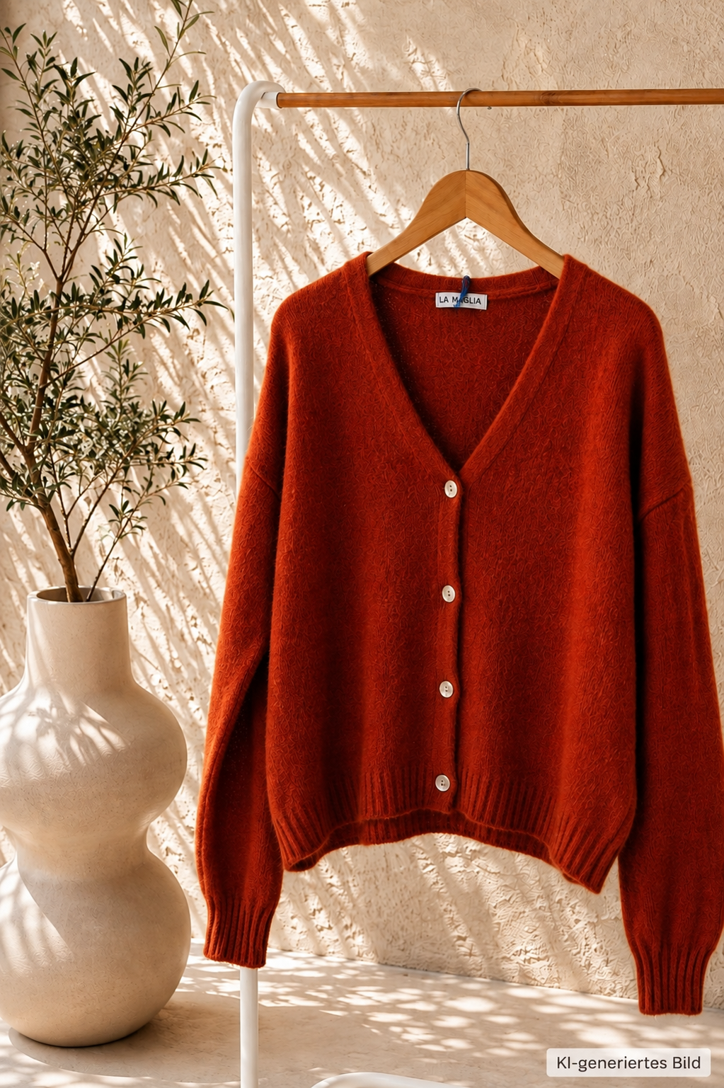 EDLER STRICK CARDIGAN OSLO Alpaka Strickjacke Made in Italy 34-42
