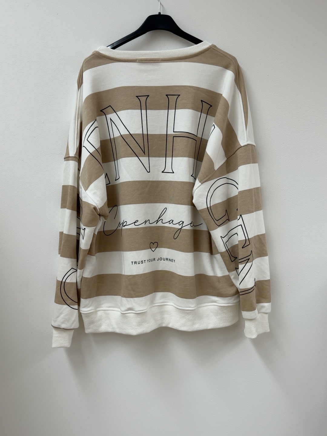 Sweatshirt Copenhagen Blockstreifen I NO. SW0072 I lässiger Oversize-Look I Made in Italy 34-42/44