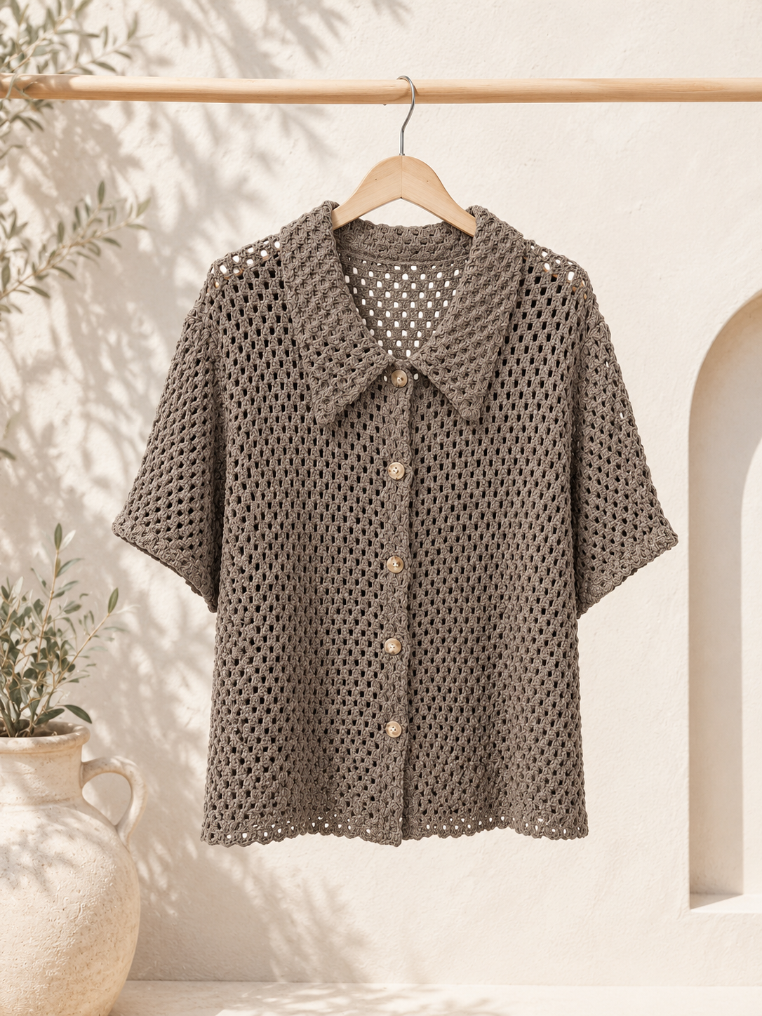 Bluse Zaria Häkelbluse Uni Made in Italy 34-40/42